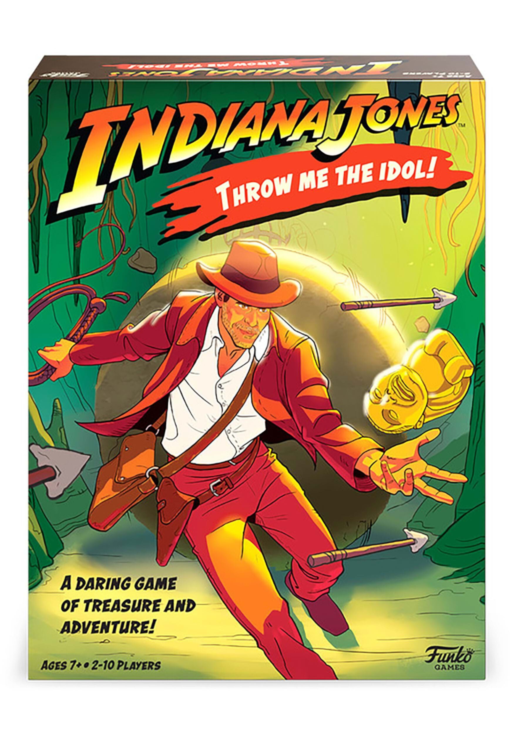 Funko Games Indiana Jones Throw Me The Idol! Family Board Game Ages 7 and Up 2-10 Players Funko