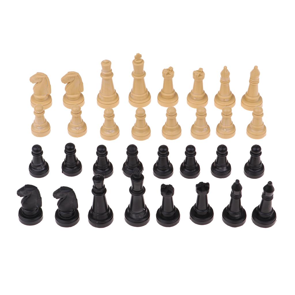 Premium Chess Pieces Checkers Replacement ( Black) Gazechimp