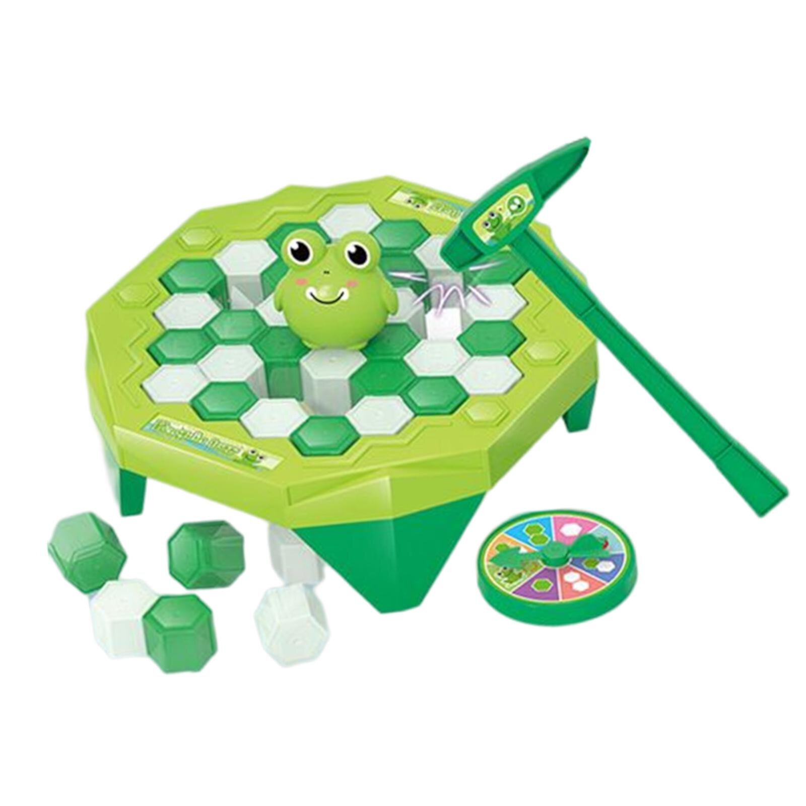 Ice Breaker Board Game Early Learning Parent Child Interactive Toy Puzzle Ice Breaking Kids Toy for Preschool Family Game Boys and Girls Frog MERIGLARE