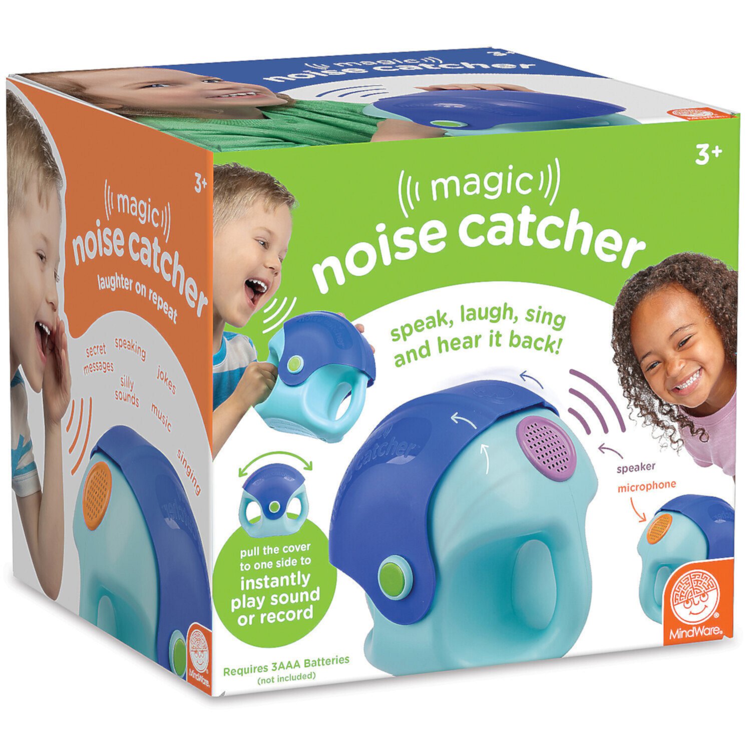 MindWare Magic Noise Catcher - Toy Voice Recorder, Best Birthday Gift For 3 year olds &Up To Record Messages For Friends & Family MindWare