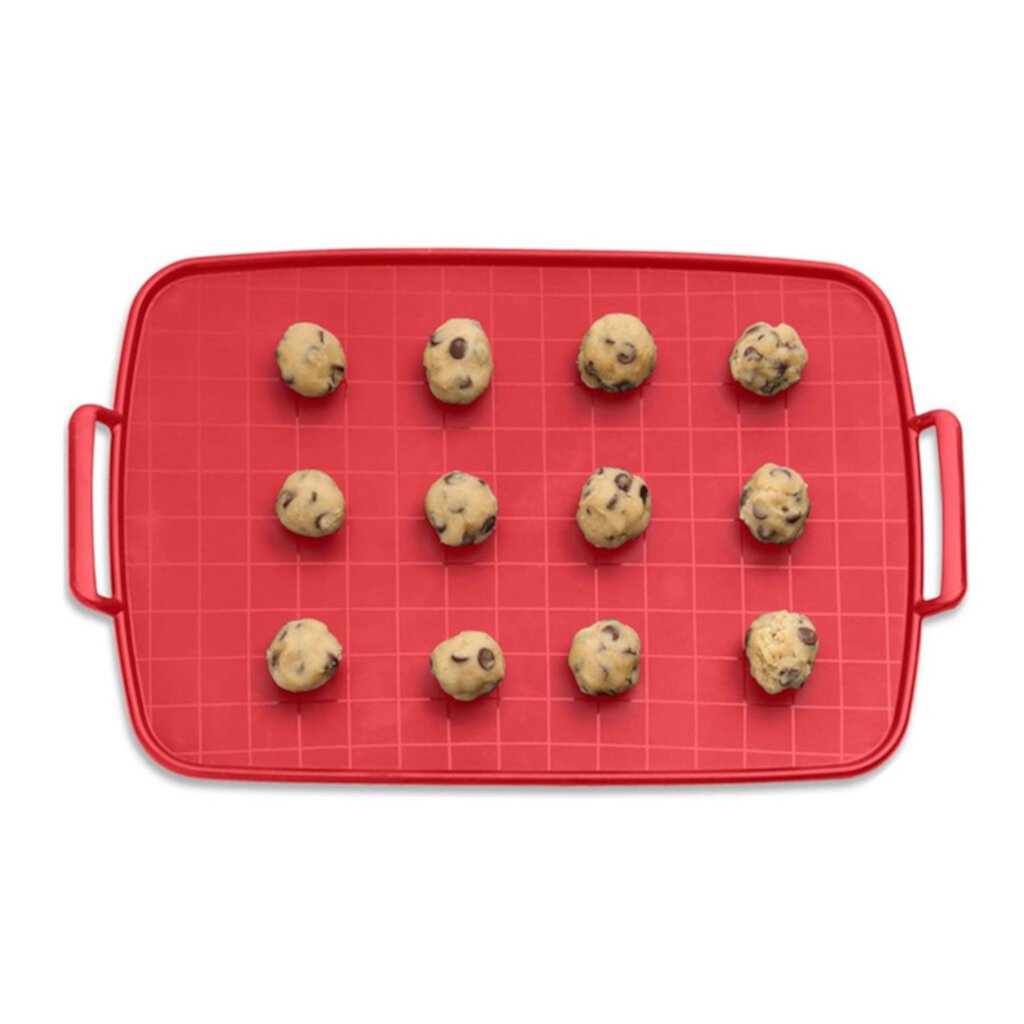 Double Sided Food Tray Board, Red Inner Tray, Tool Tray Baking Pad Cake Pad Pan Painted Baking Silicone Mat Kitchen，Dining & Bar Hxoliqit