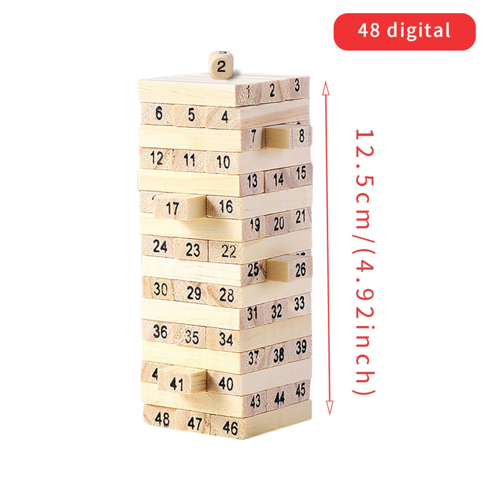 Solid Wood Tower Stacking Toys Perfect Gifts Thoughtful Gifts Stacked Children's Interactive Board Game Christmas clearance Christmas Gifts Toys ZLSTZY