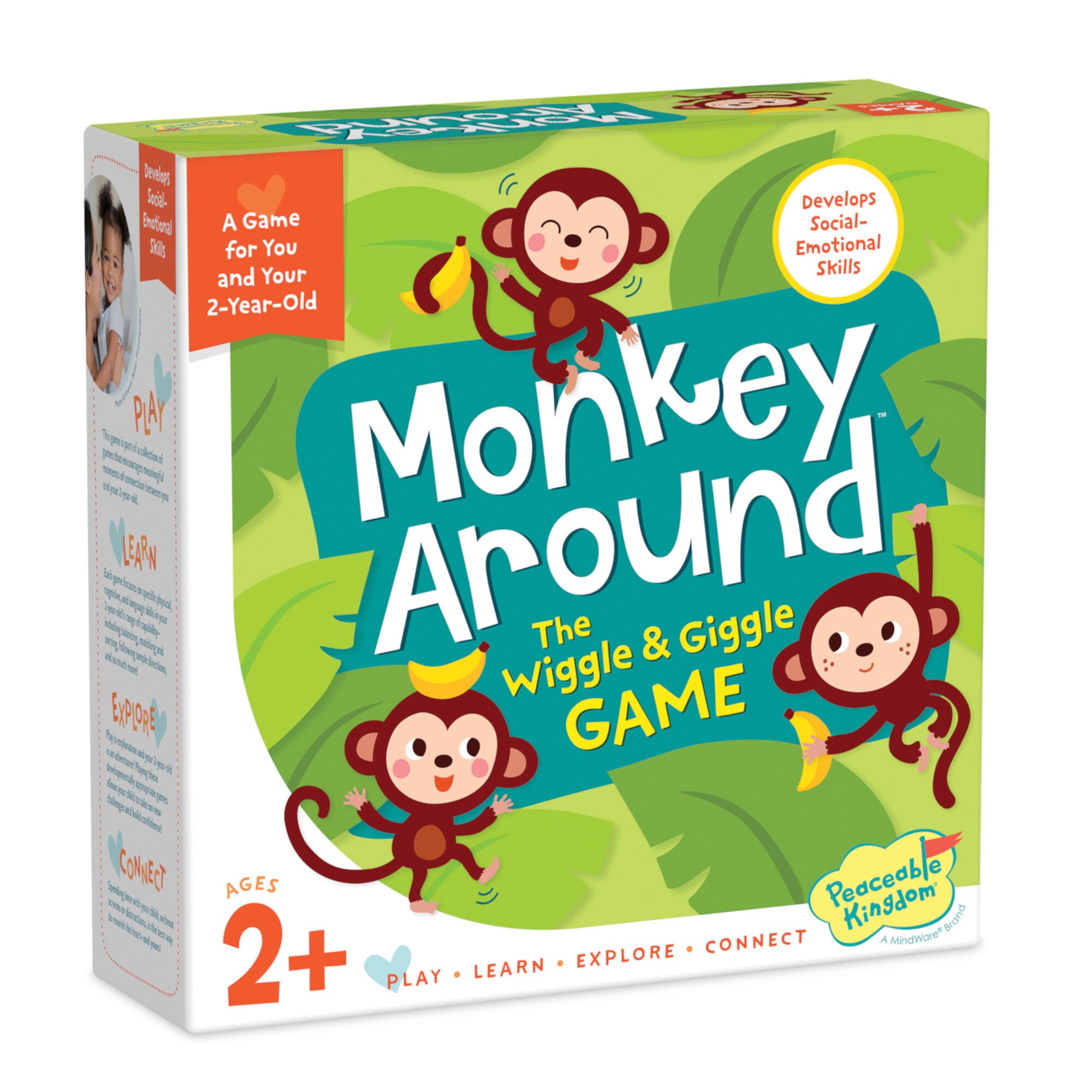 Peaceable Kingdom Monkey Around First Game for Toddlers Interactive play with Parent Ages 2+ MindWare