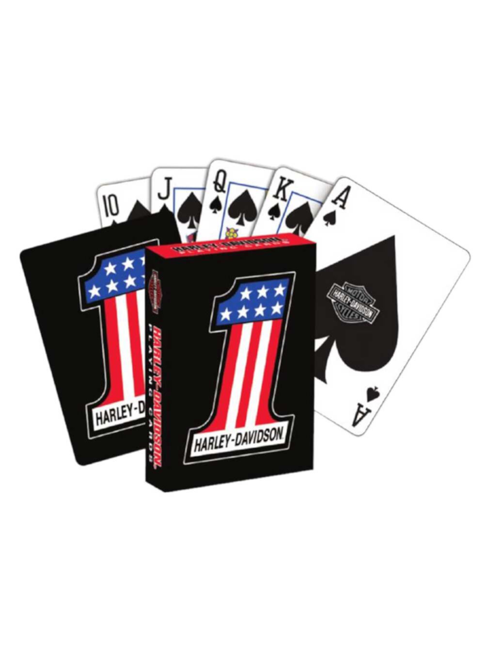 Harley-Davidson #1 RWB Logo Standard Size Premium Playing Card Deck 638D, Harley Davidson Harley-Davidson