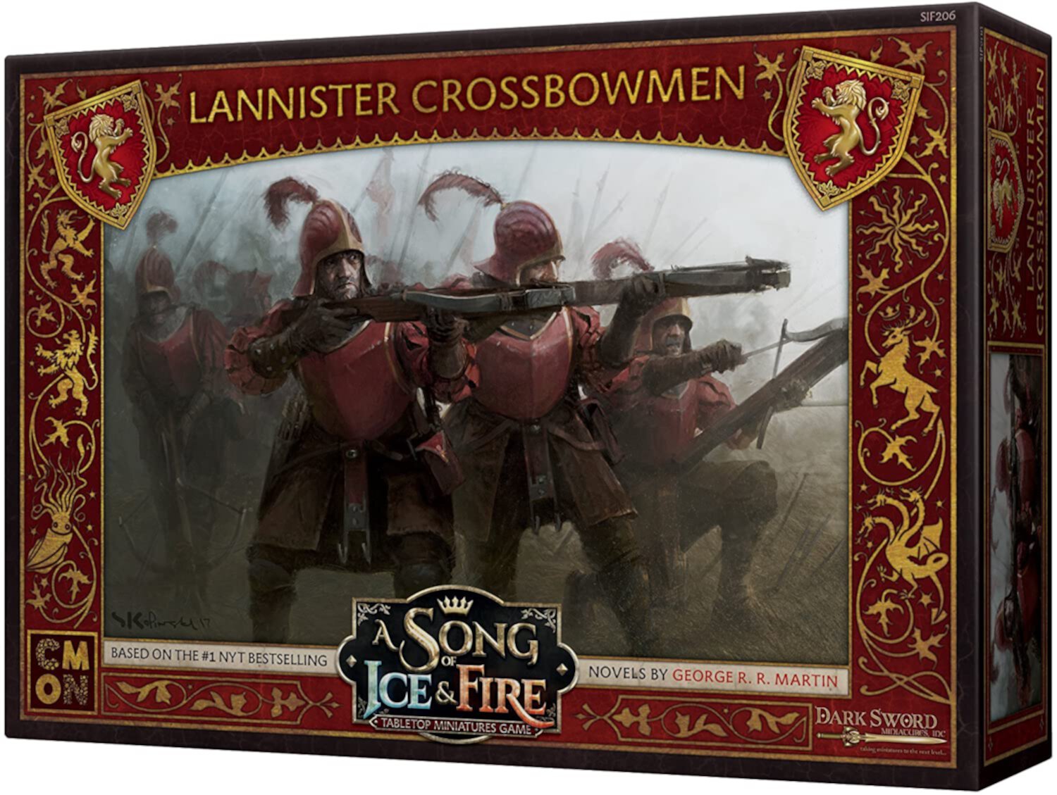 A Song of Ice and Fire: Tabletop Miniatures Game Lannister Crossbowmen Unit Box, by CMON CMON