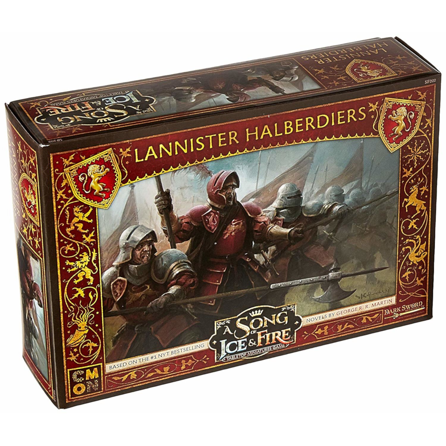 A Song of Ice & Fire: Tabletop Miniatures Game Lannister Halberdiers Unit Box, by CMON CMON