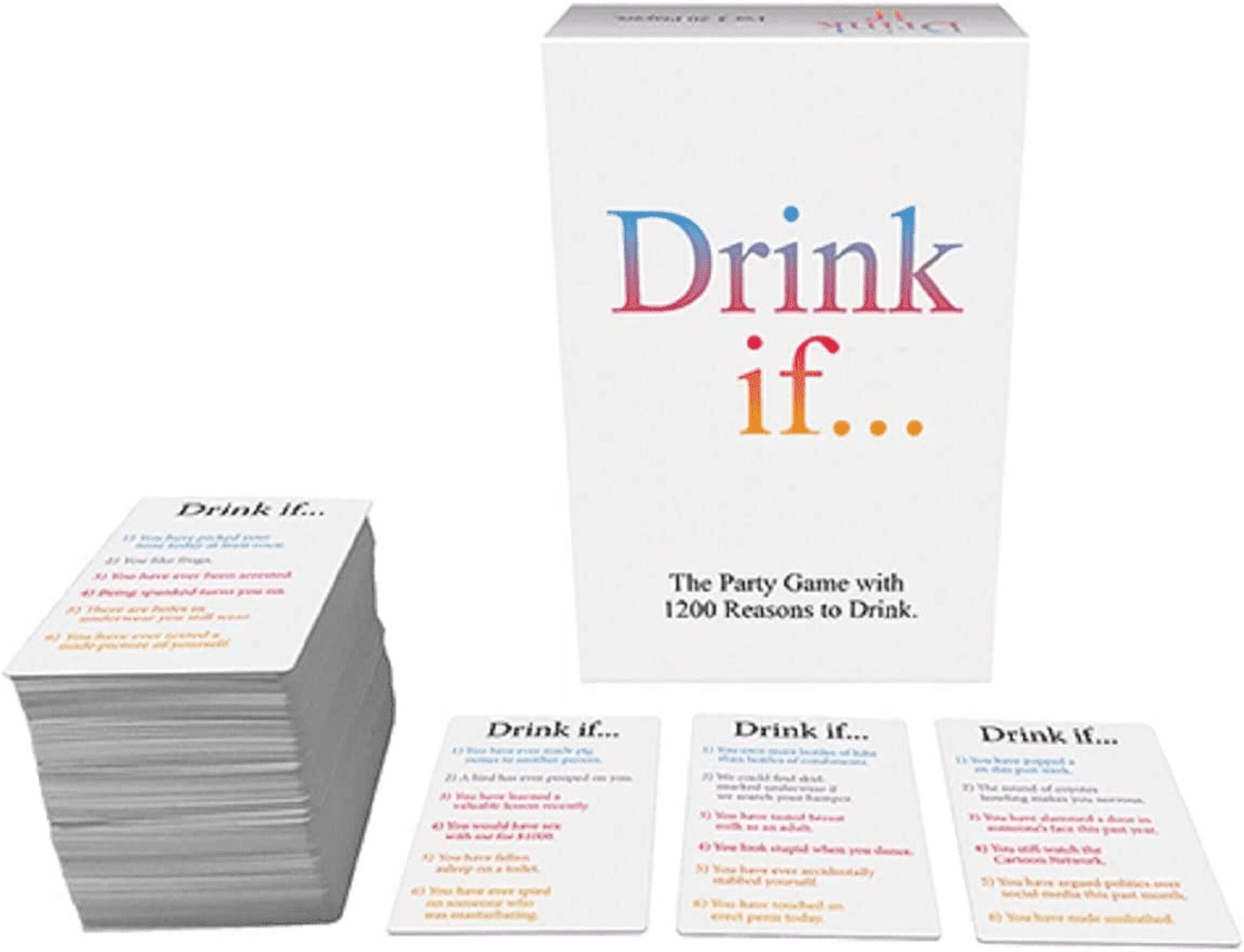 DRINK IF... The Party Game with 1200 Reasons to Drink, Fun Adult Card Game for Parties Kheper Games