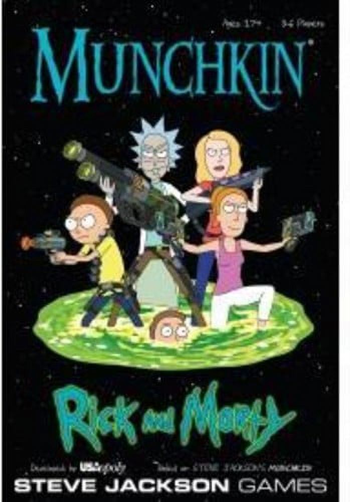 Munchkin®: Rick and Morty™ by USAopoly, 3 - 6 Players Ages 17 and up USAopoly