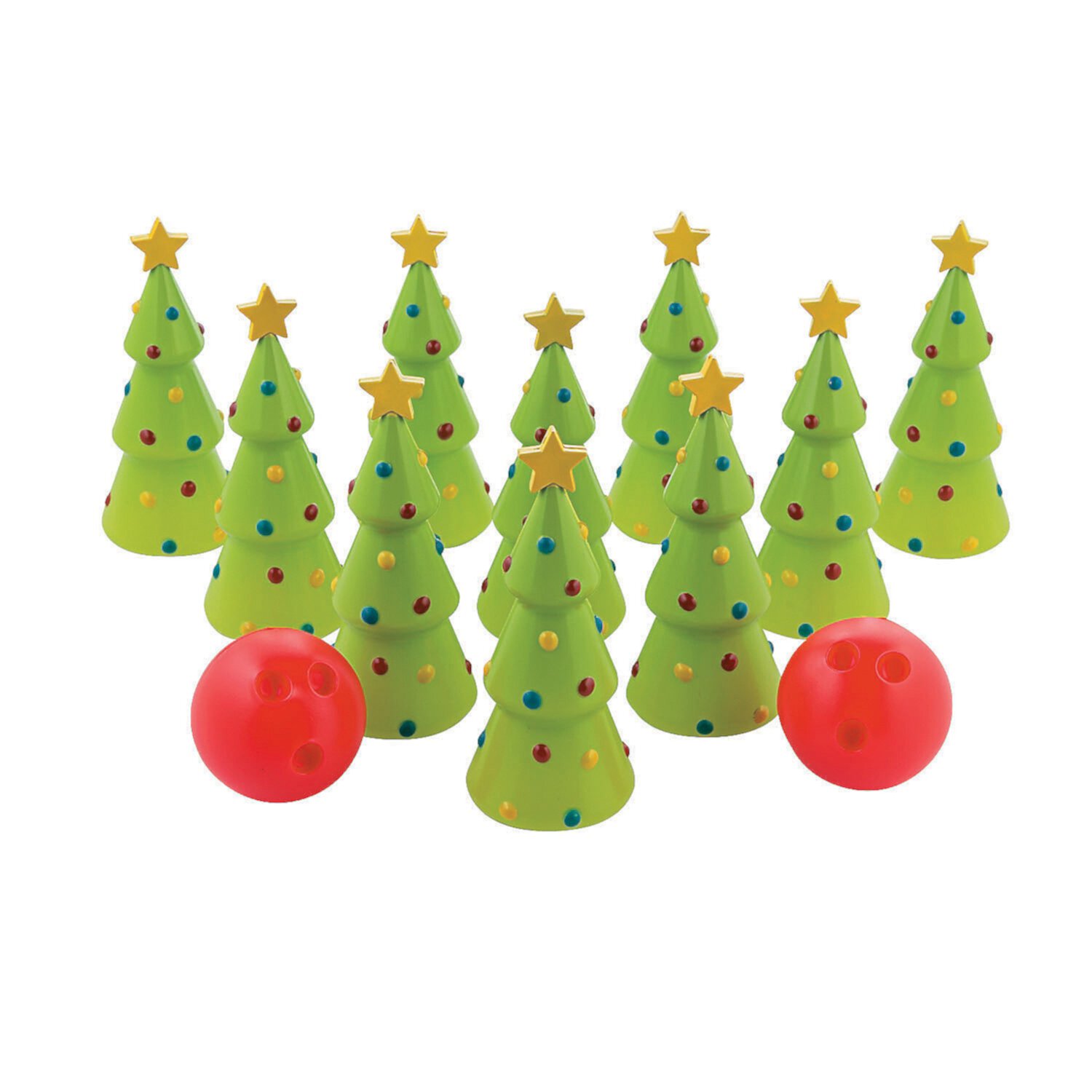 Holiday Bowling Game, Toys, Christmas, 12 Pieces Fun Express