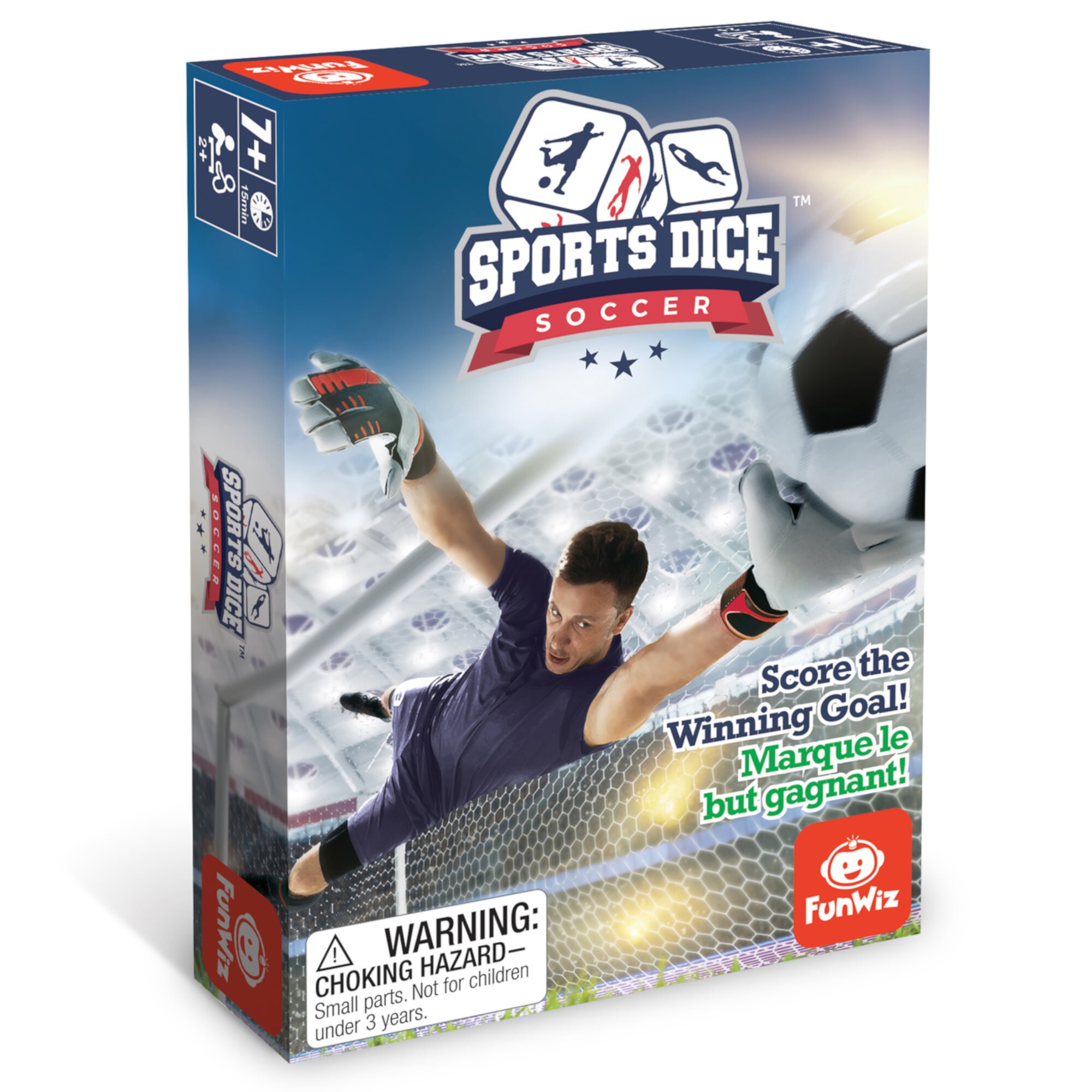 FoxMind Games: Sports Dice Soccer - Dice Board Game, Kick It Out Of the Stadium, Easy To Learn & Fun To Play, 2 or 4 Players, Ages 7+ FoxMind