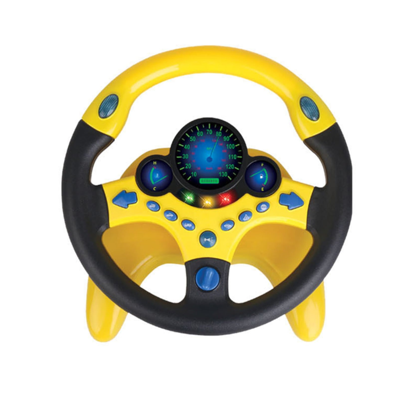 Miarnea Kids Toys, Passenger Seat Steering Wheel Toy with Music Light Kids Car Driving Simulation Wheel Toddlers Pretend Driving Educational Steering Wheel Boys Girls Gift Miarnea