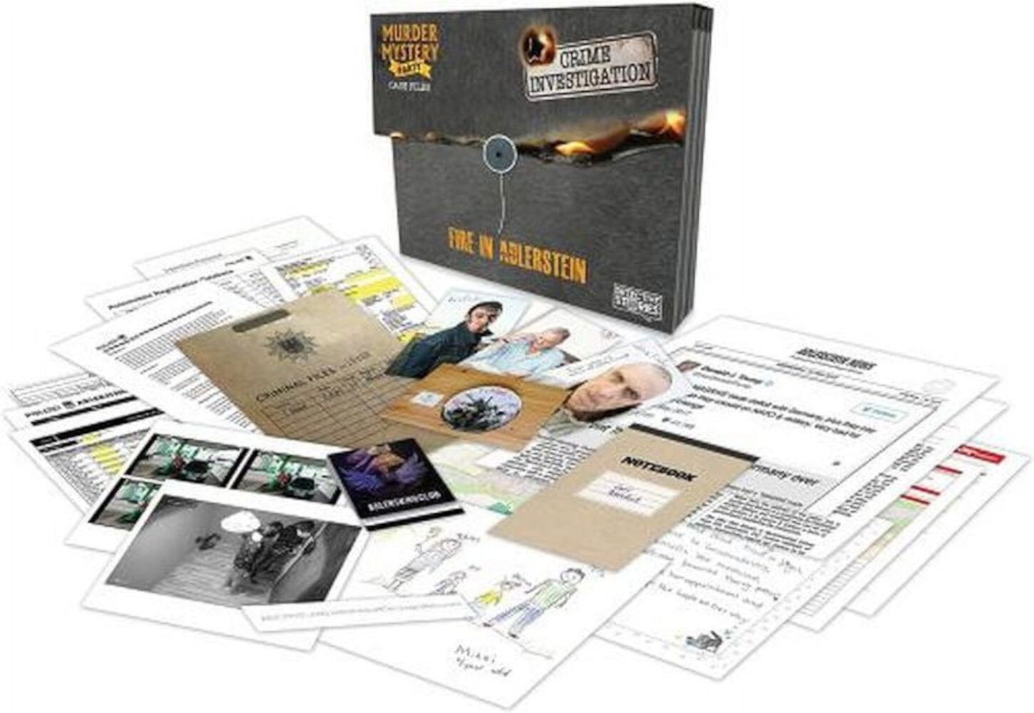 University Games Murder Mystery Party Case Files Game: Fire In Adlerstein University Games