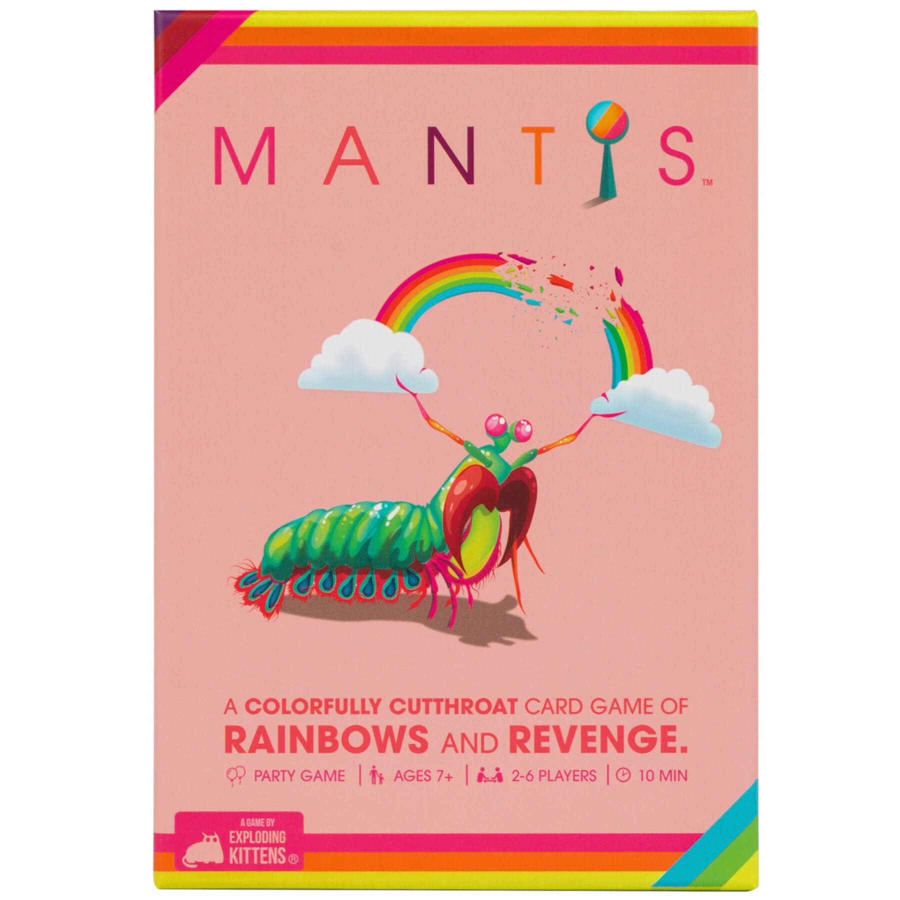 Mantis Party Game by Exploding Kittens, 10 Mins, Ages 7 and up, 2-6 Players. Exploding Kittens