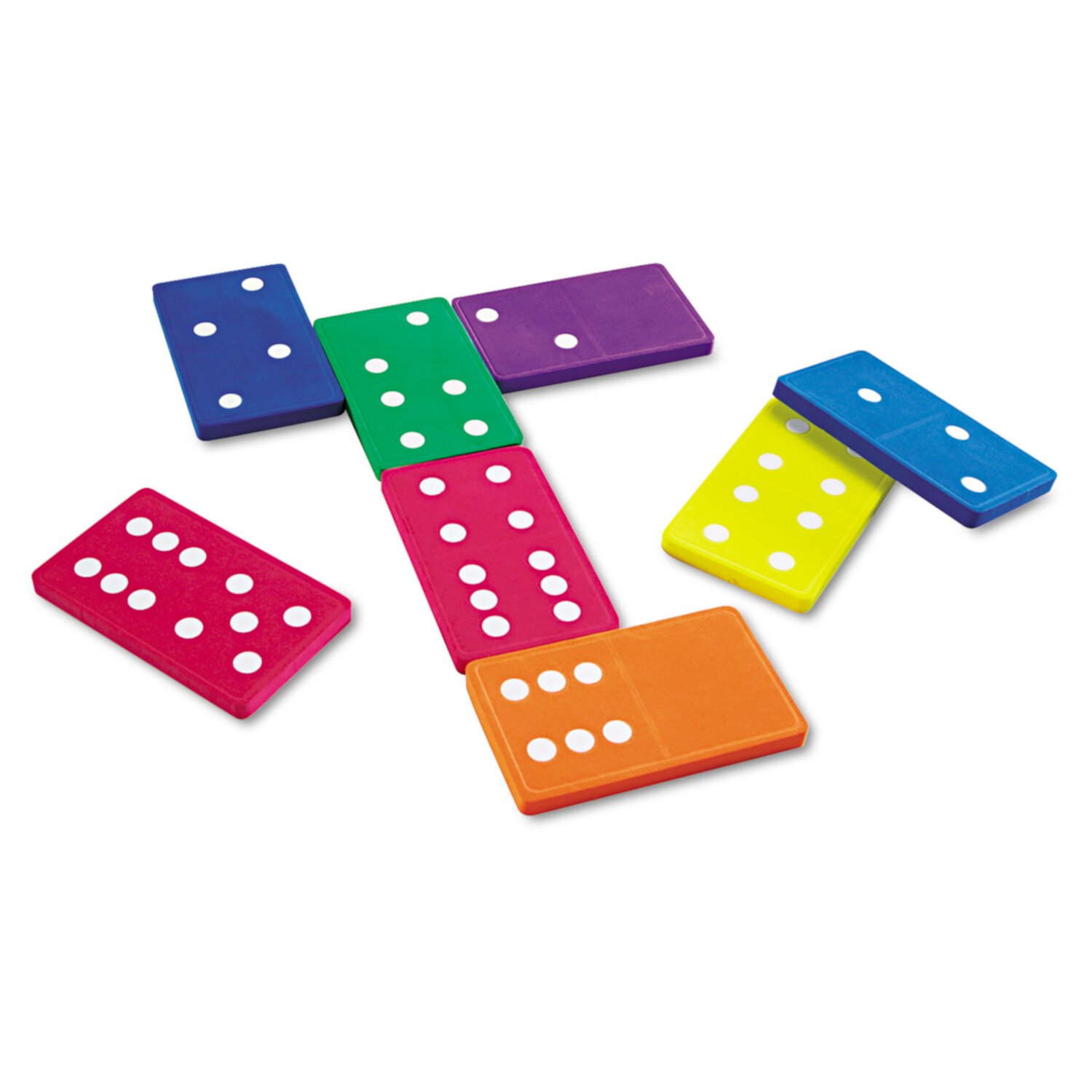 Learning Resources, Lrnler6380, Foam Jumbo Dominoes, 28 / Set, Multi Learning Resources