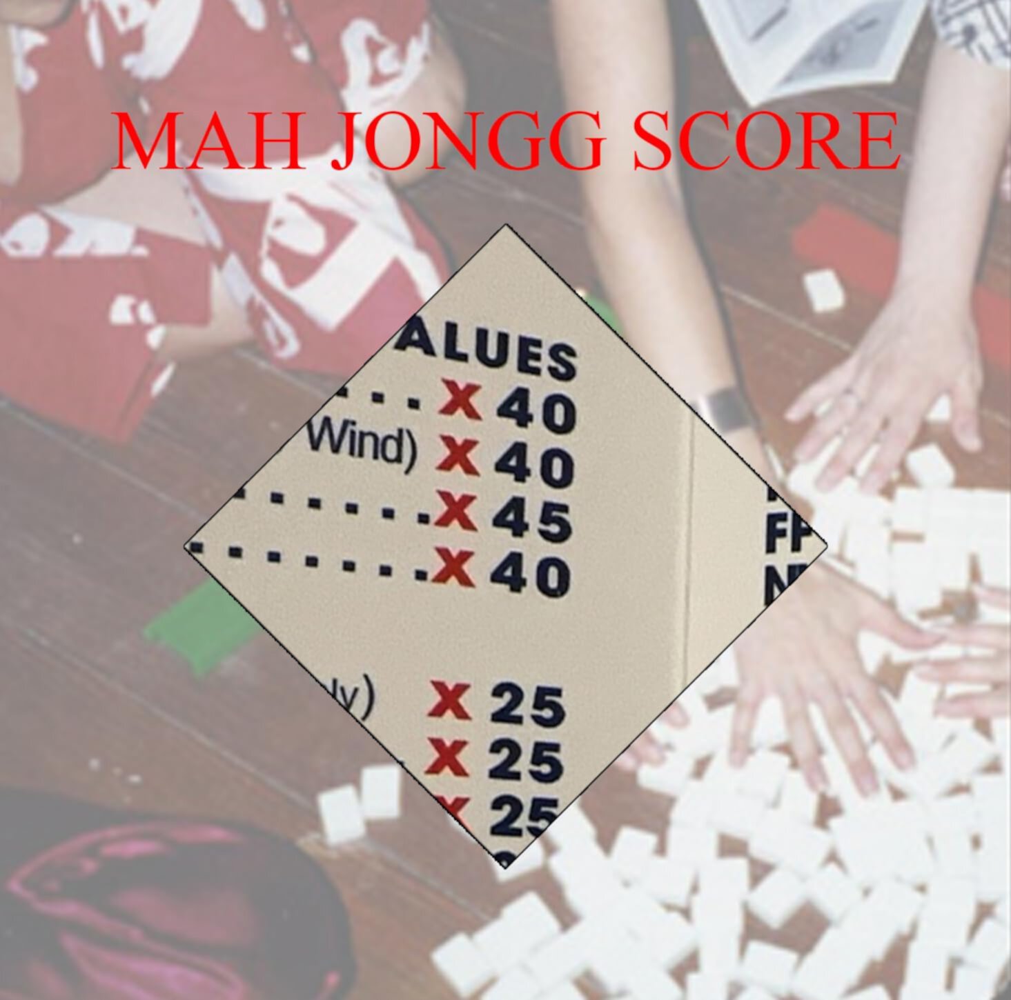 2024 Mahjong Cards Official Standard Hands and Rules - Mahjong Scorecard- 4P cs Safeydaddy