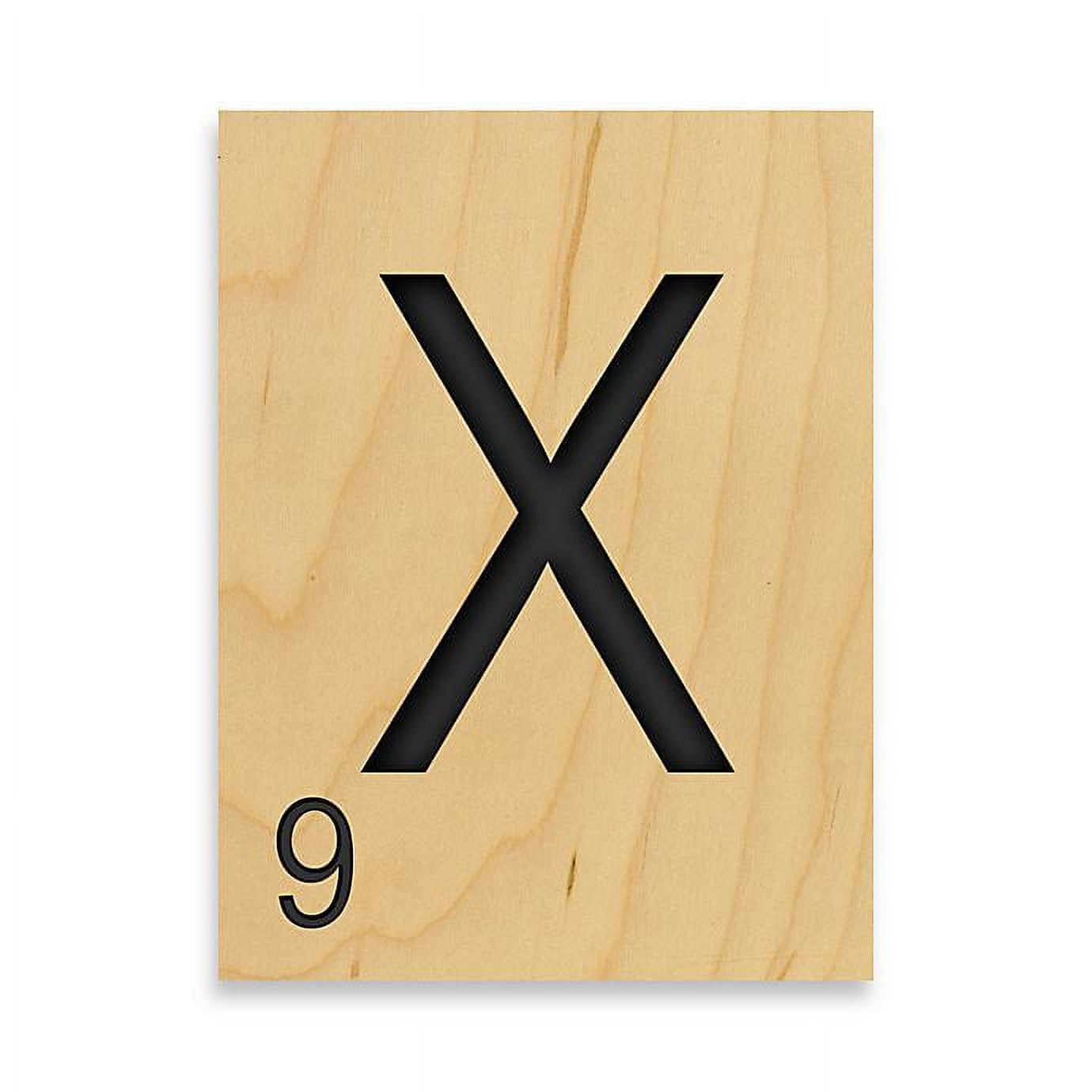 Game Tile Letter "X" Wall Art Game