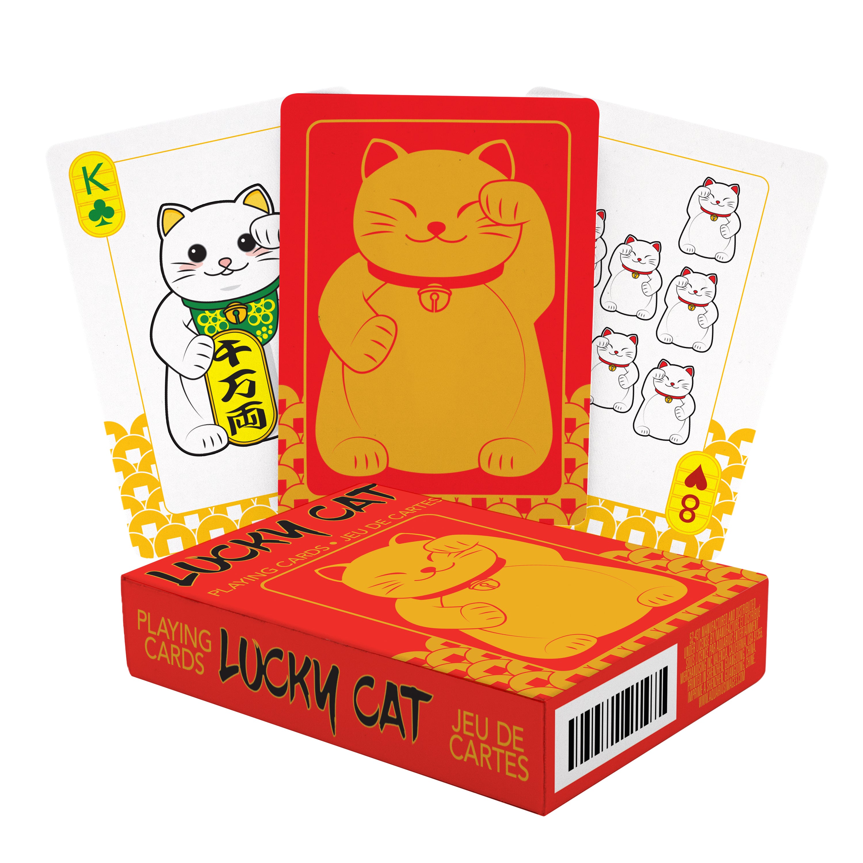 Lucky Cat Playing Cards by alliance Entertainment Aquarius