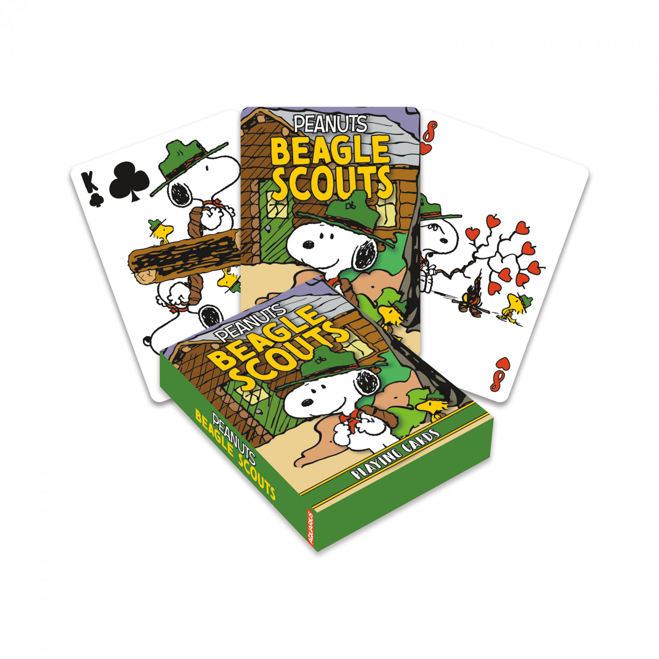 Игровые карты Beagle Scouts с Снупи, размером 6.35 см х 8.89 см, с уникальным дизайном Peanuts