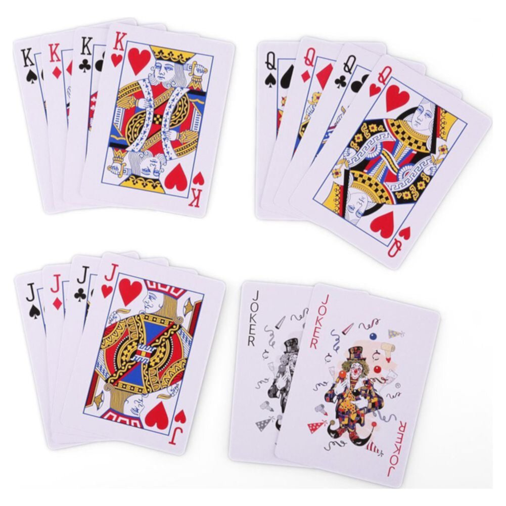 LotFancy Playing Cards, 12 Decks Poker Size Standard Index, Red LotFancy