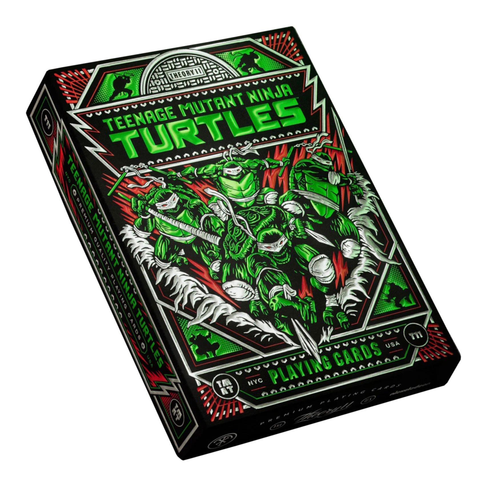 theory11 Teenage Mutant Ninja Turtles Premium Playing Cards, Poker Size Standard Index, Luxury Playing Cards Theory11