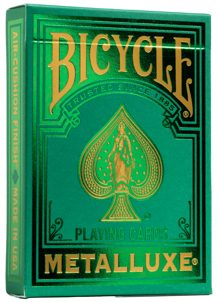 Bicycle Metalluxe Red Playing Cards - Premium Metal Foil Finish - Poker Size Bicycle