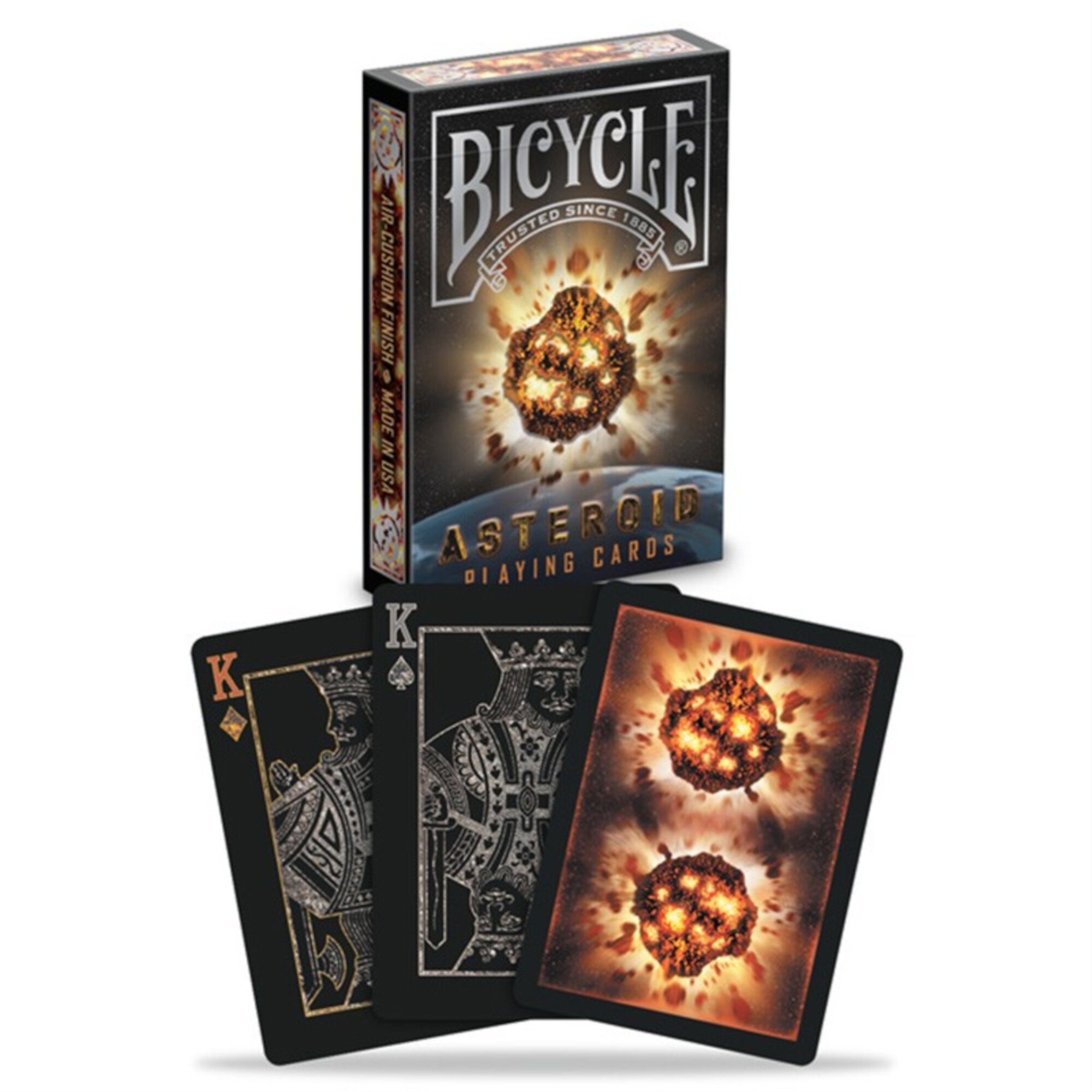 Bicycle Asteroid Playing Cards, Black Bicycle