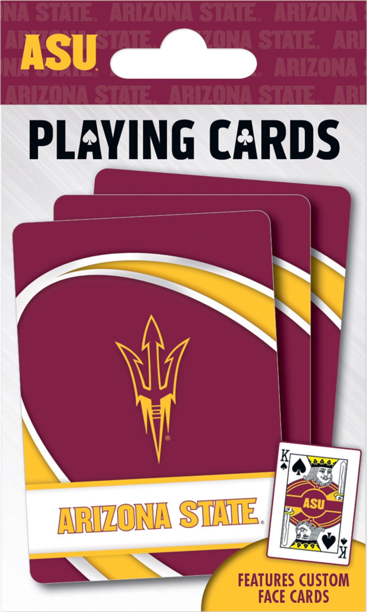 MasterPieces Officially Licensed NCAA Arizona State Sun Devils Playing Cards - 54 Card Deck for Adults MasterPieces