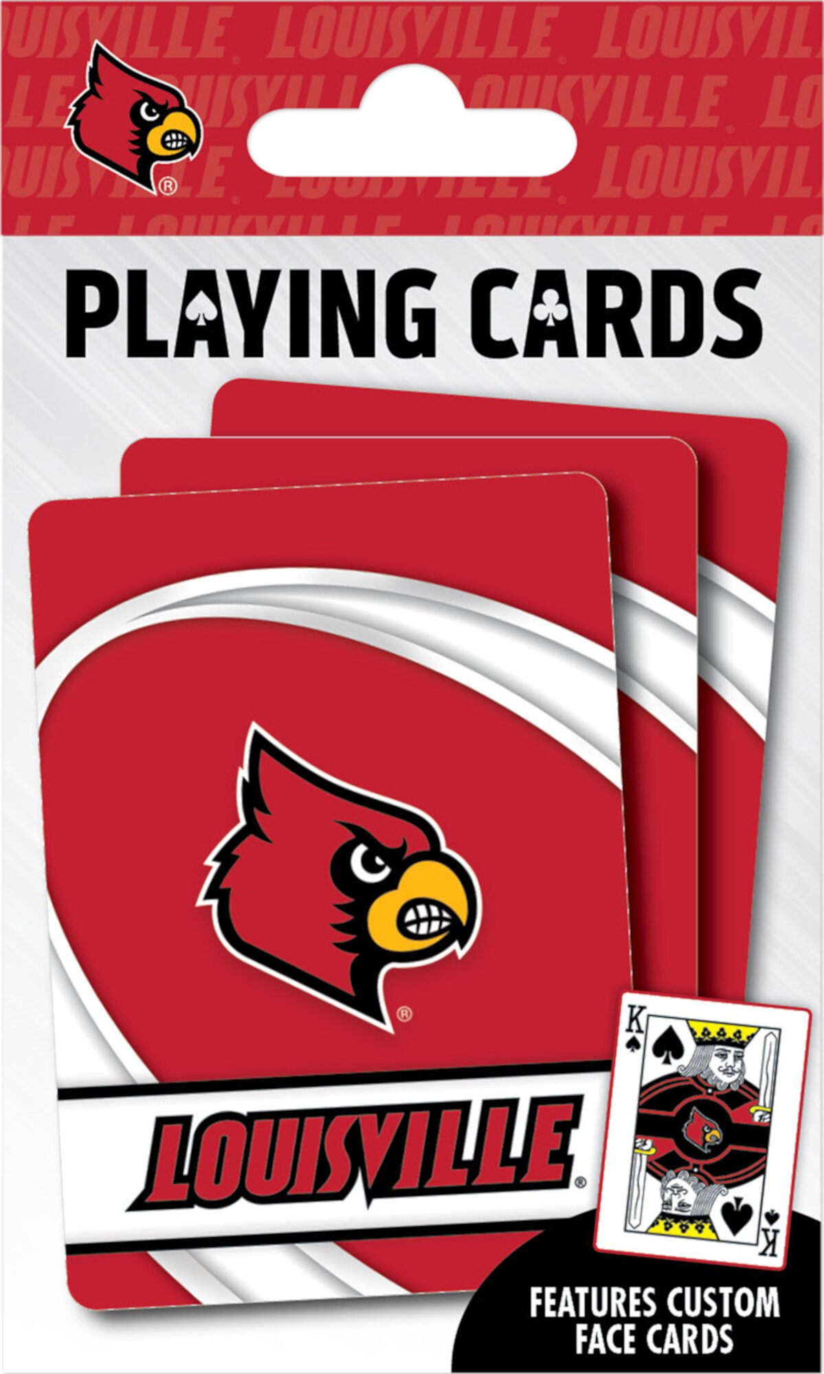 MasterPieces Officially Licensed NCAA Louisville Cardinals Playing Cards - 54 Card Deck for Adults MasterPieces