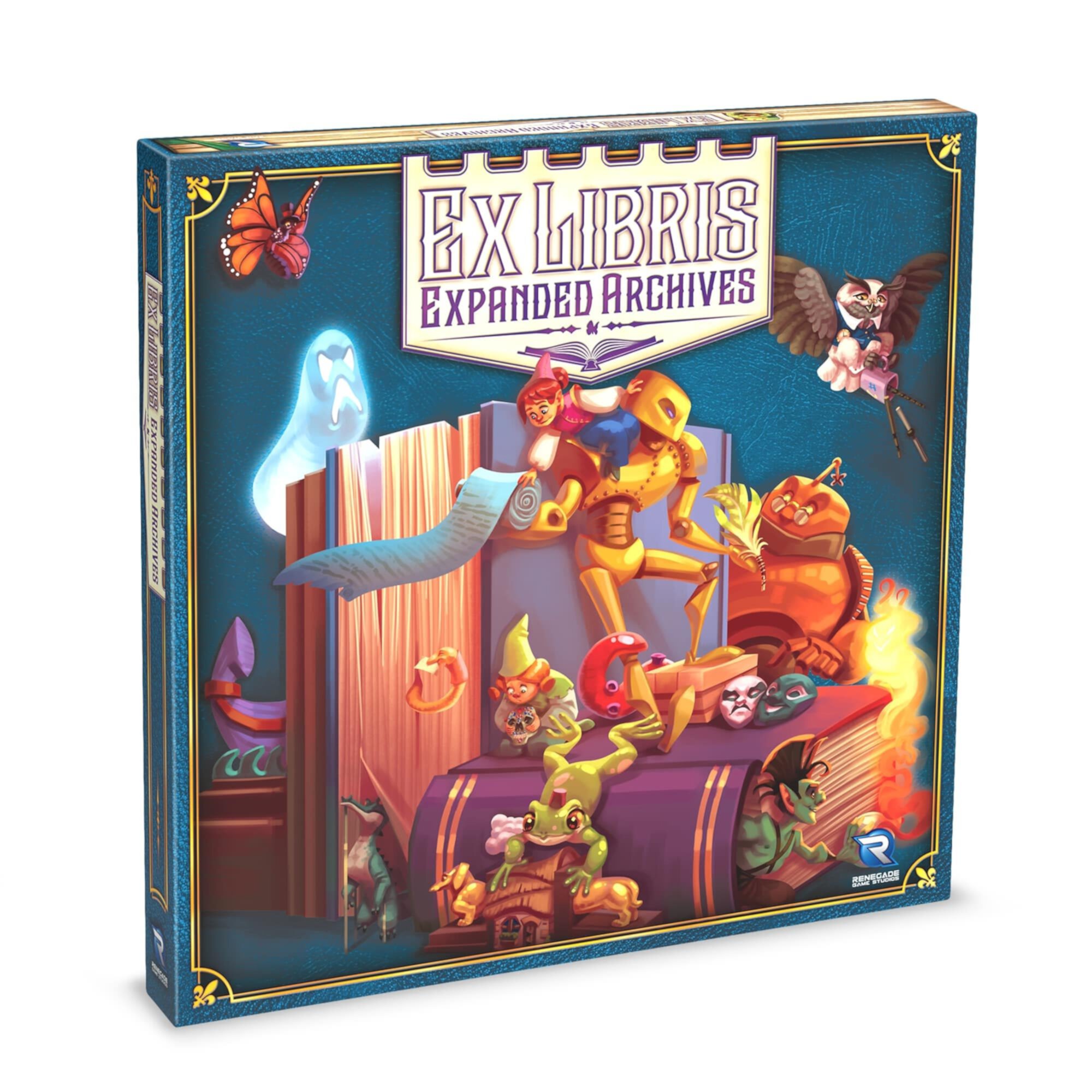 Renegade Games Studios: Ex Libris: Expanded Archives Expansion - Strategy Board Game, Worker Placement, Ages 14+, 1-4 Players, 45 Min Playing Time Renegade Game