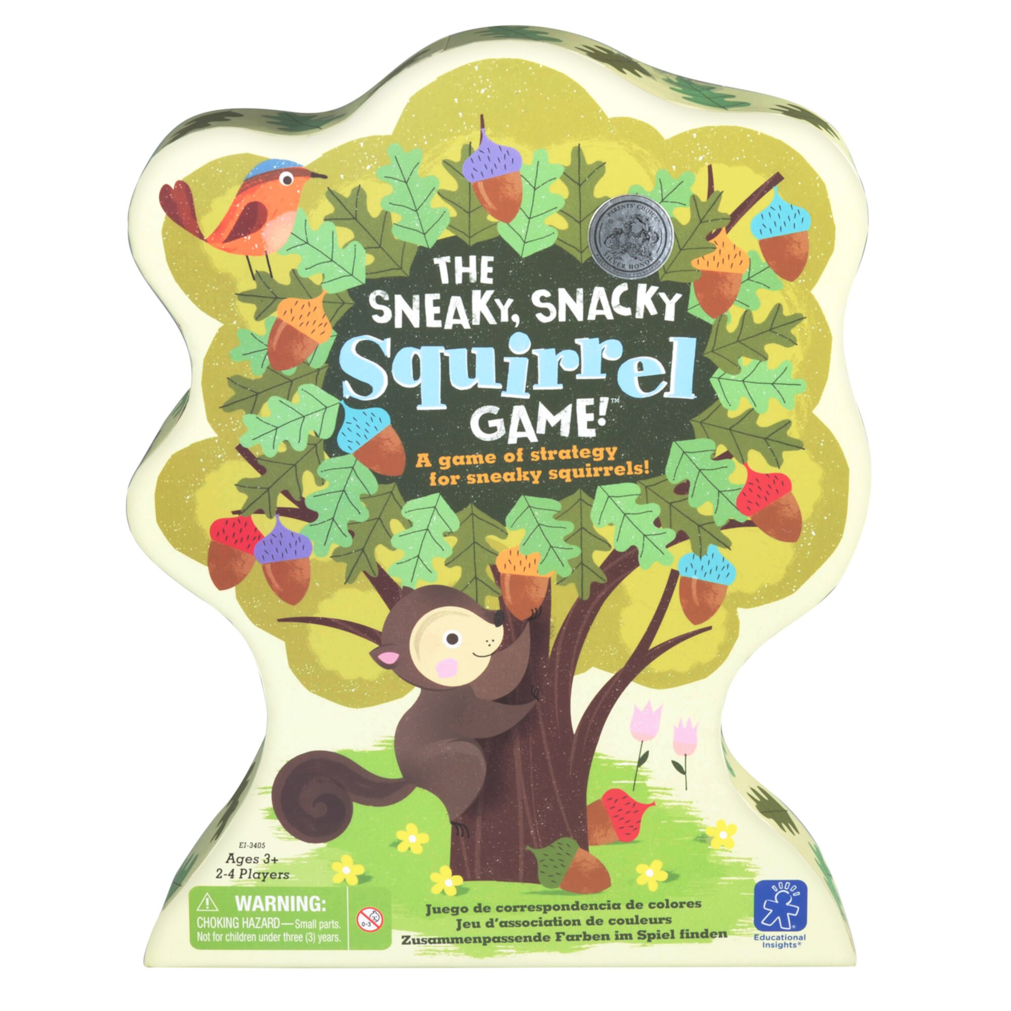 Educational Insights The Sneaky, Snacky Squirrel Game, Toddler & Preschool Board Game Ages 3+ Educational Insights