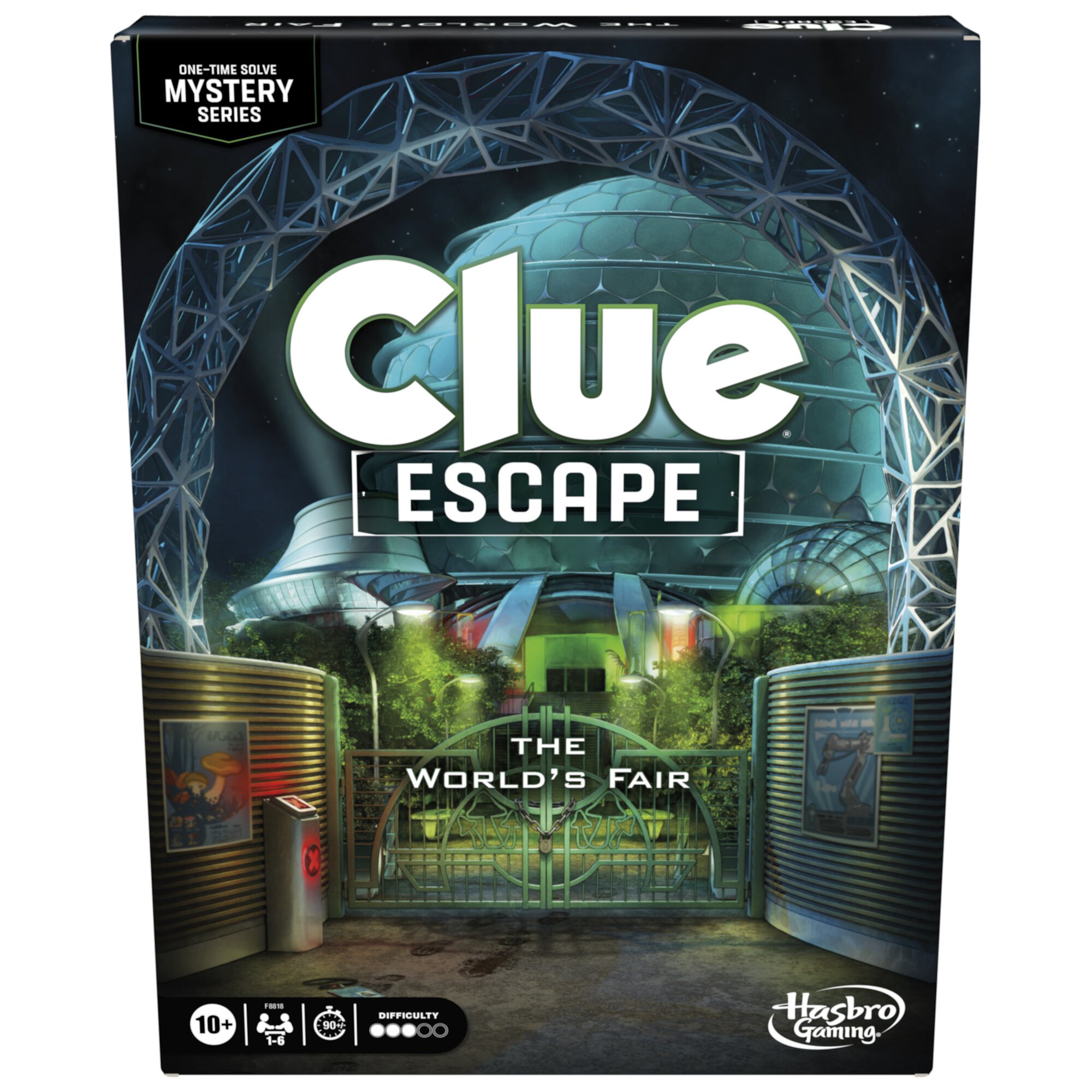 Clue Escape: The Worlds Fair Board Game, 1-Time Solve Escape Room Mystery Games, Ages 10+ CLUE