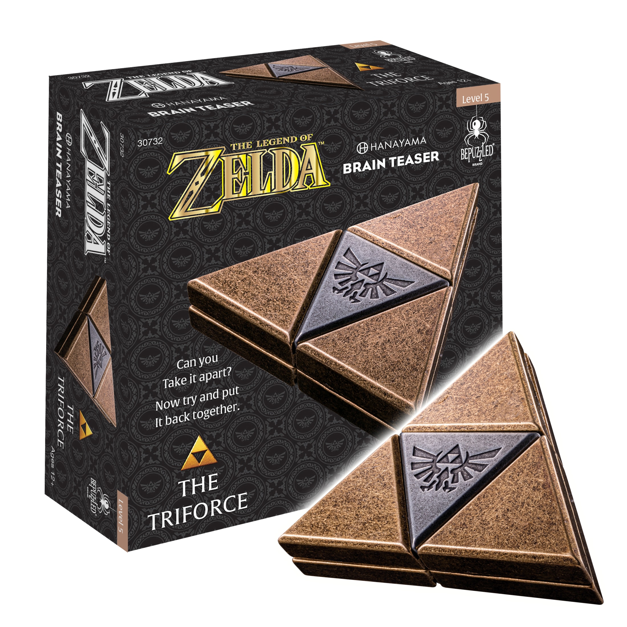 BePuzzled, Legend of Zelda Triforce Hanayama Brain Teaser Level 5 Ages 12+ Hanayama