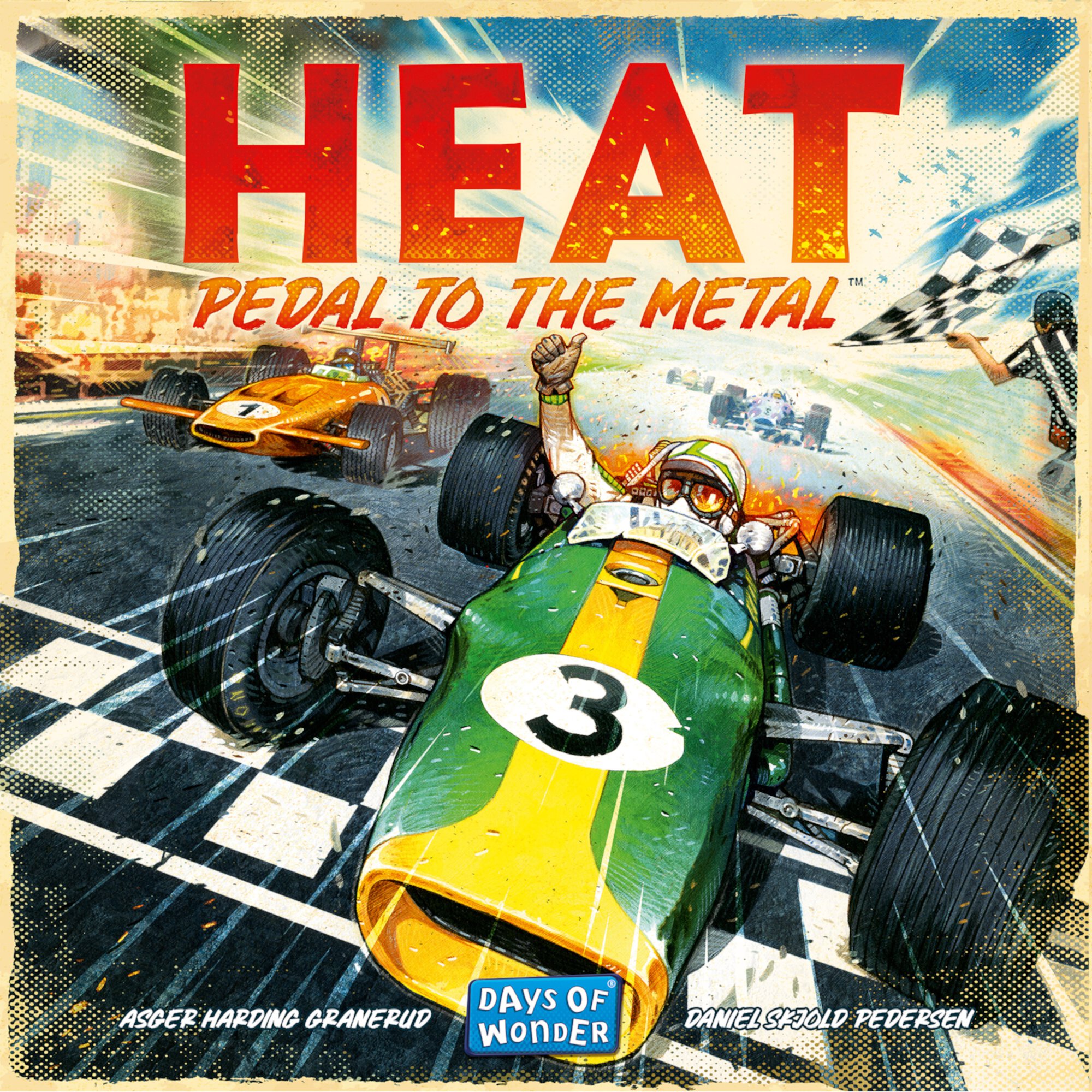 Heat: Pedal to The Metal Family Racing Board Game for Ages 10 and up, from Asmodee Asmodee