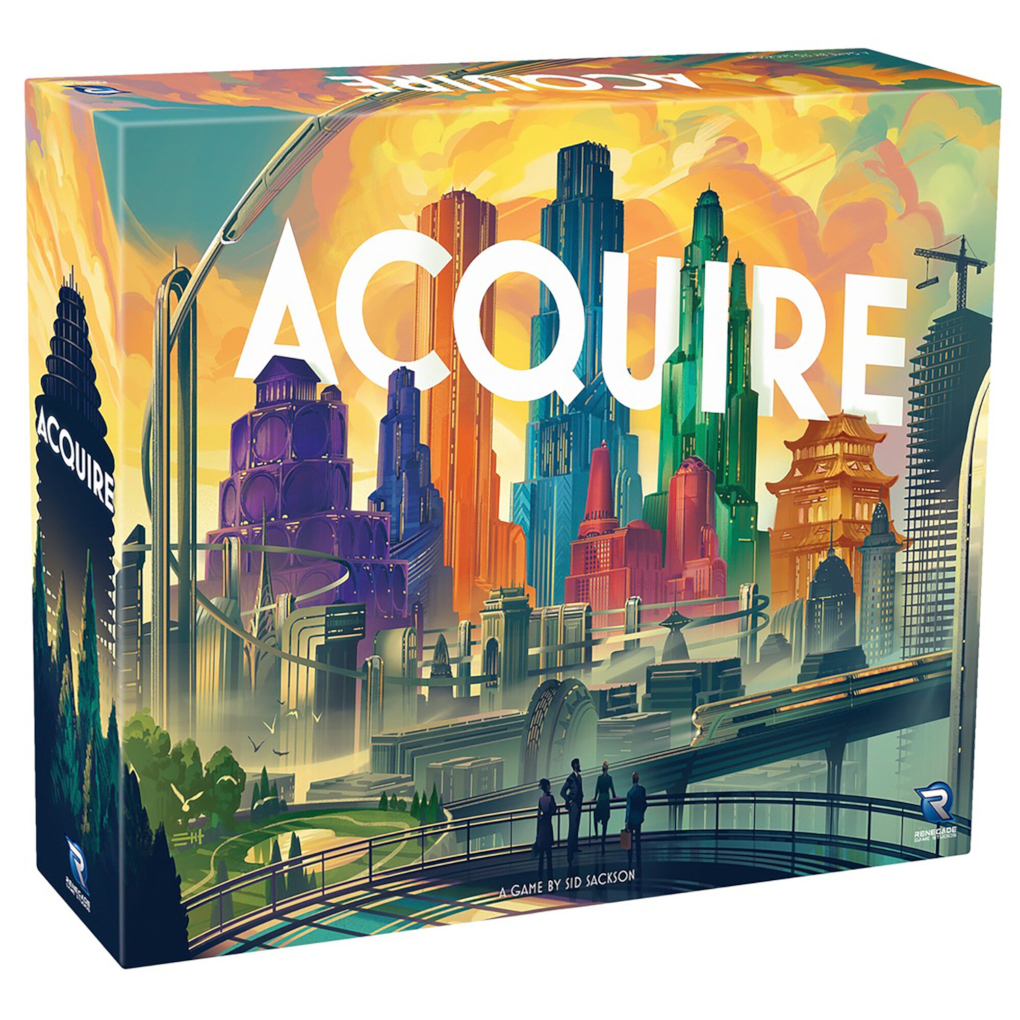 Acquire - Renegade Games, Build A Real Estate Empire, Strategy Board Game, Ages 12+, 2-6 Players, 90 Min Renegade Game