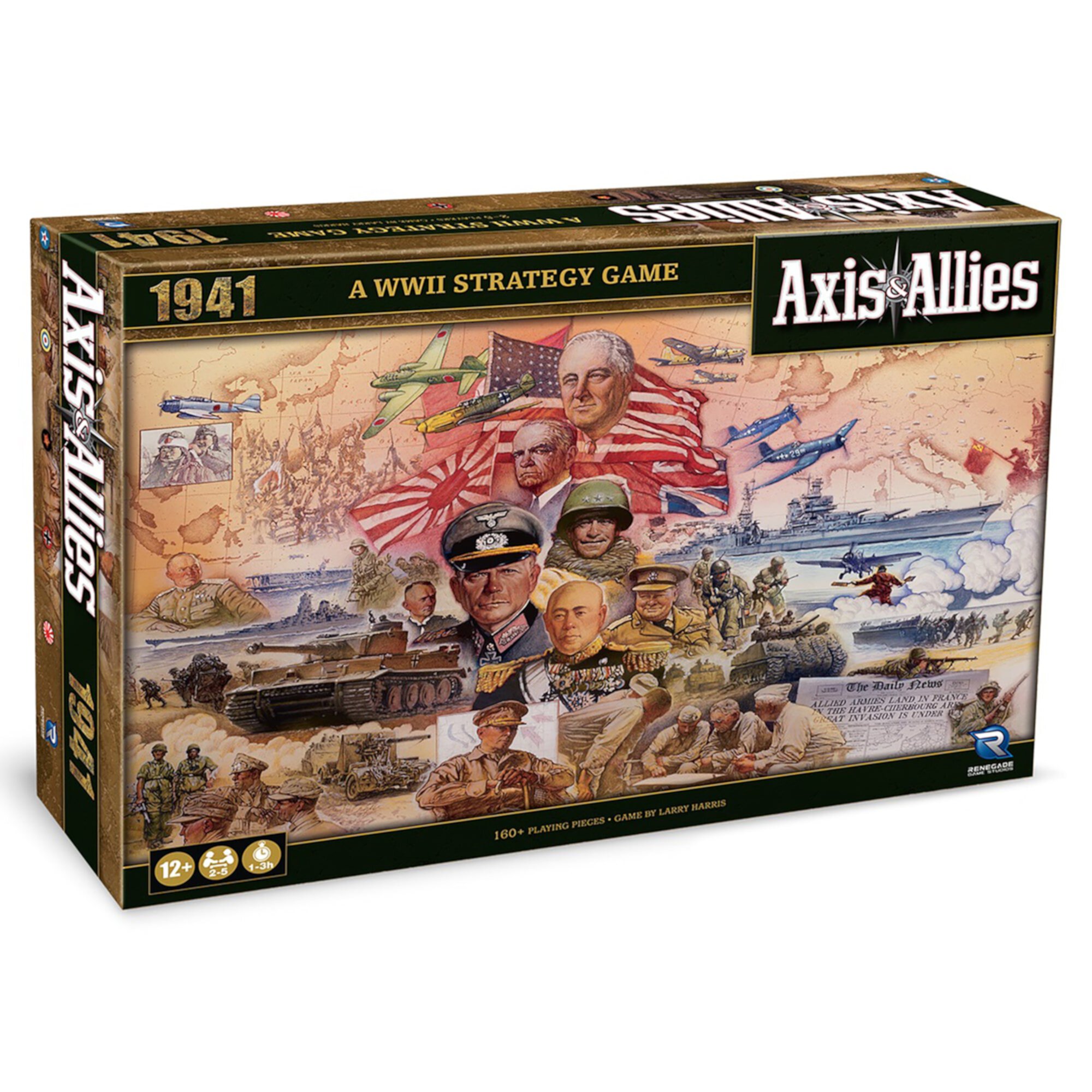 Axis & Allies: 1941 - WWII War Strategy Board Game, Renegade, Struggle For Supremacy, Ages 12+, 2-5 Players, 1-3 Hrs Renegade Game