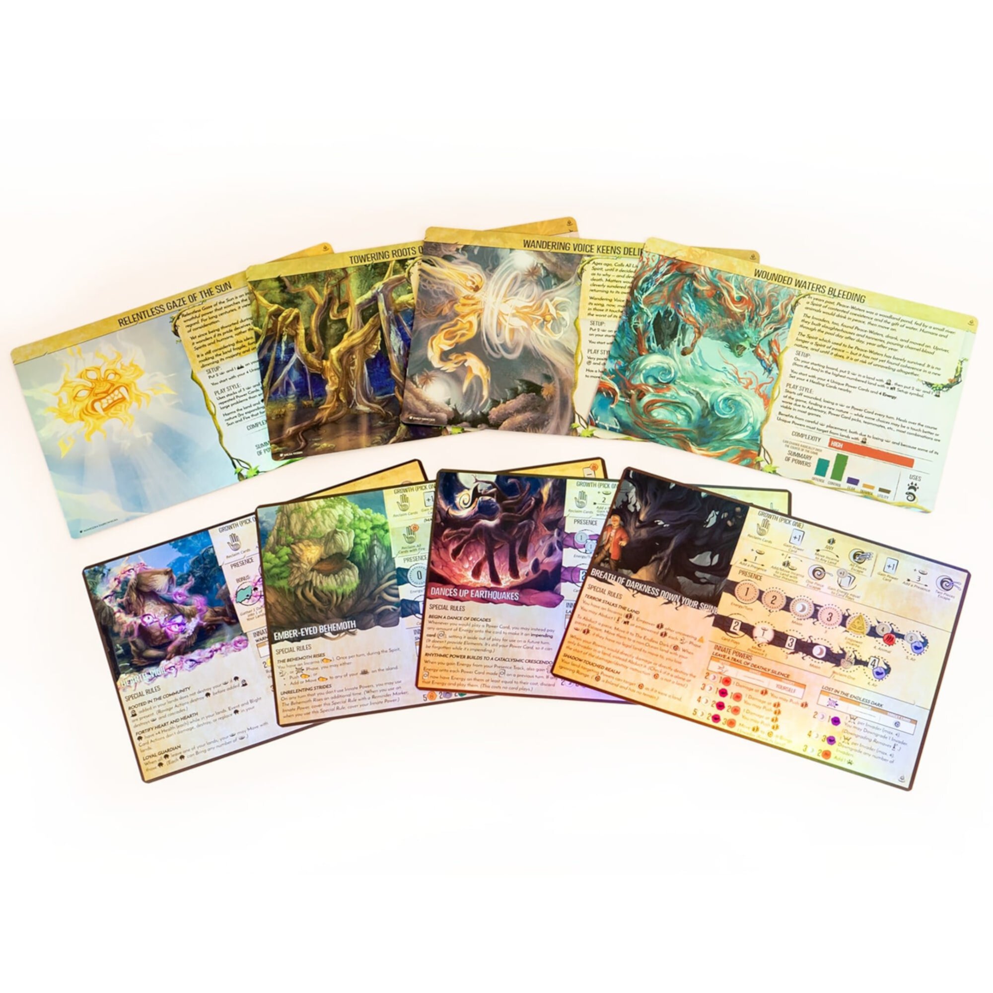 Spirit Island: Nature Incarnate Foil Panels - 8 Spirit Foil Panels, Replace Your Existing Cards, Game Accessory Greater Than Games