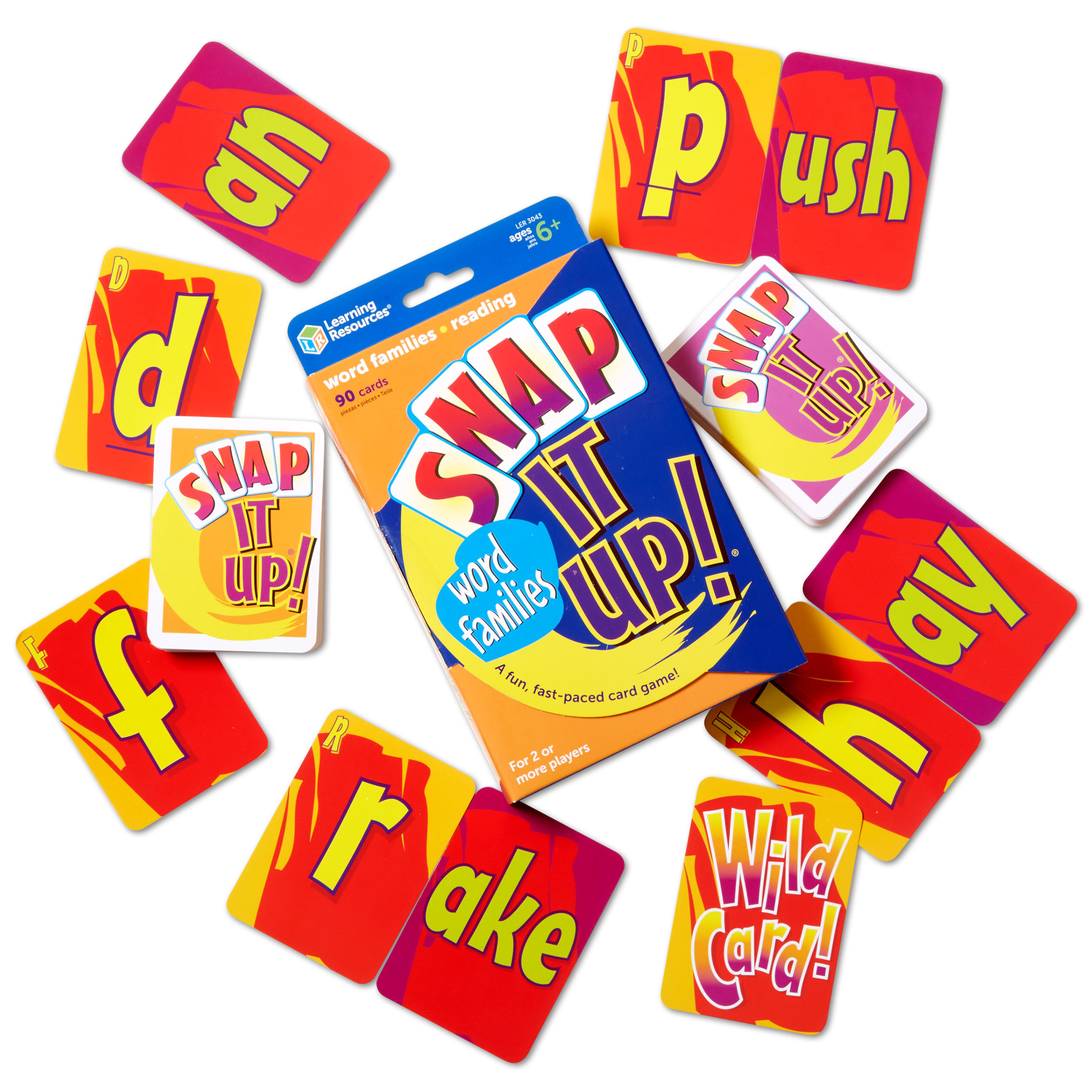 Learning Resources Snap It Up! Phonics Game, Set of 90 cards, Educational Reading Spelling Toy for Kids Boys Girls Ages 5 6 7+ Year Old Learning Resources