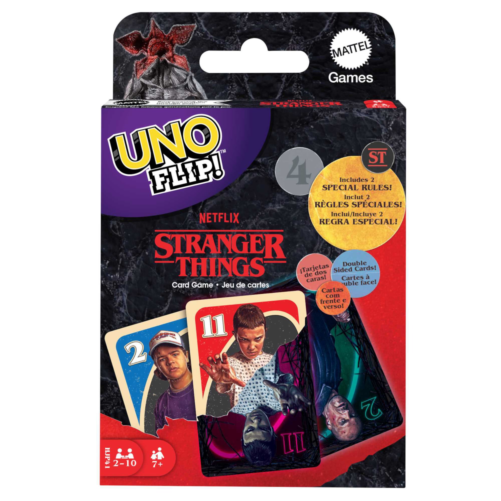 UNO Flip! Stranger Things Card Game for Adults & Teens with Double-Sided Cards & 2 Special Rules UNO