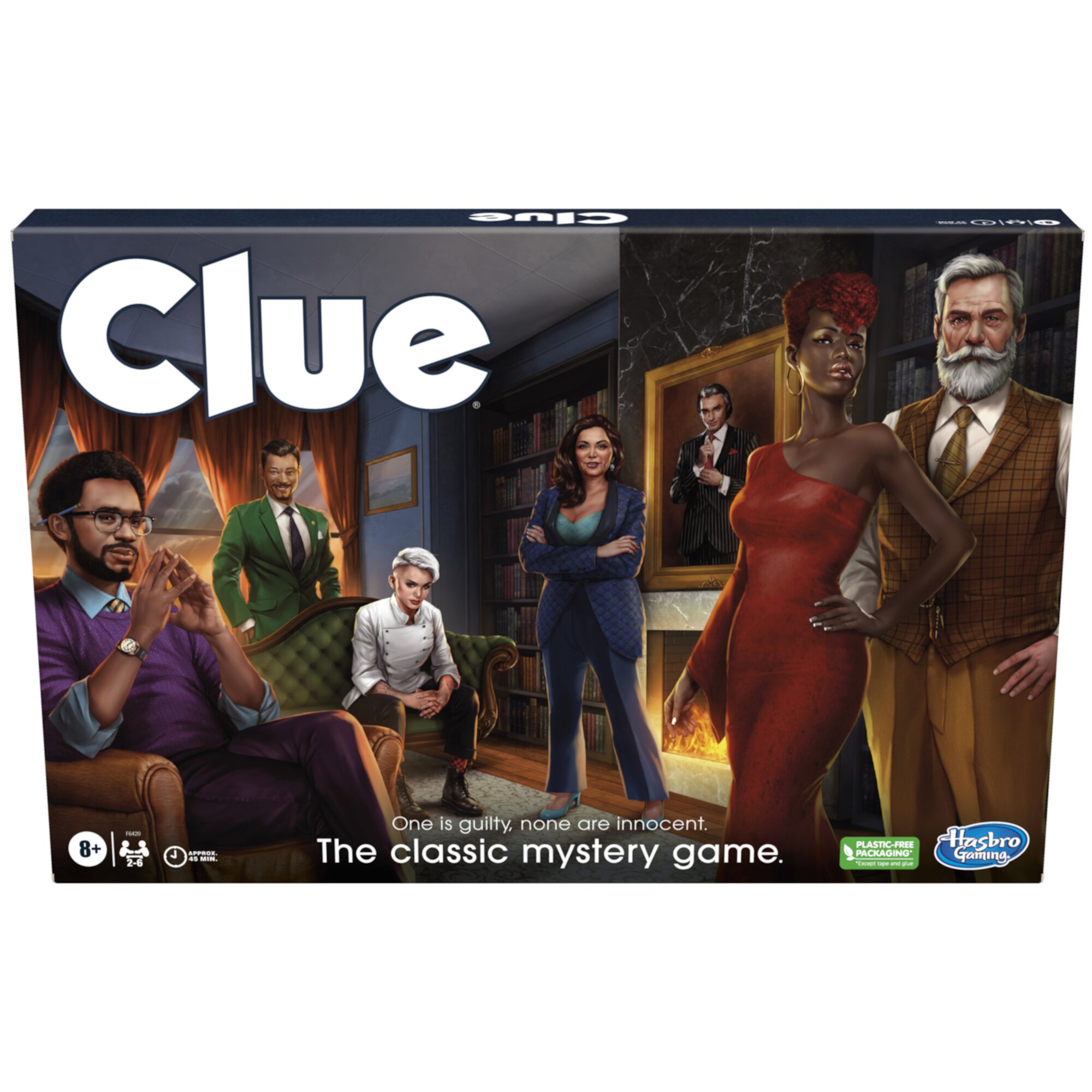 Clue Classic Mystery Board Game, Family Games for 2-6 Players, White Elephant Gifts, Ages 8+ CLUE