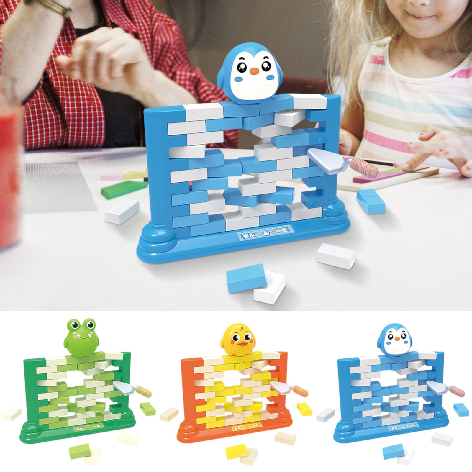 Christmas Gifts for Kids Toys Clearance Push Brick,Dig a Wall Game, Brick Wall Building Blocks Sort Stack Game, Fun Family Party Game for Boys and Girls, Tabletop Board Game Toy for 3-8 Kids Toys Clearance