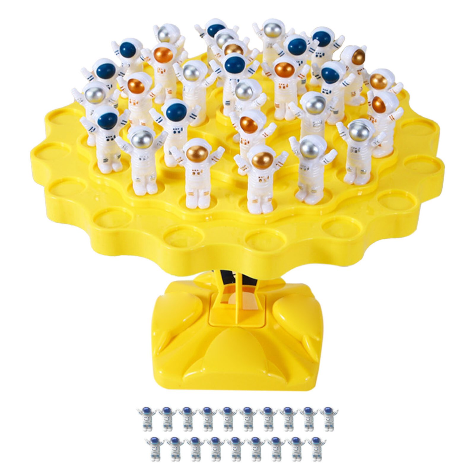 Balance Game, Balance Tree Game Toy Puzzle Early Educational Interactive Balance Tree Counting Game Desktop Stacking Interactive Toys (Large Yellow) LIYJTK