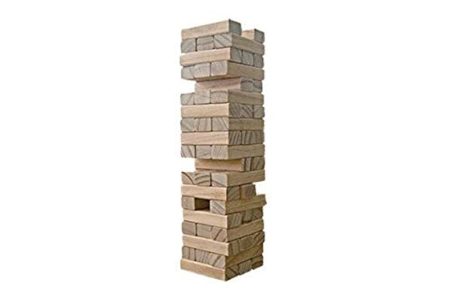 CHH Natural Beech Finish Wooden Tumbling Blocks Tower Game, 3" CHH