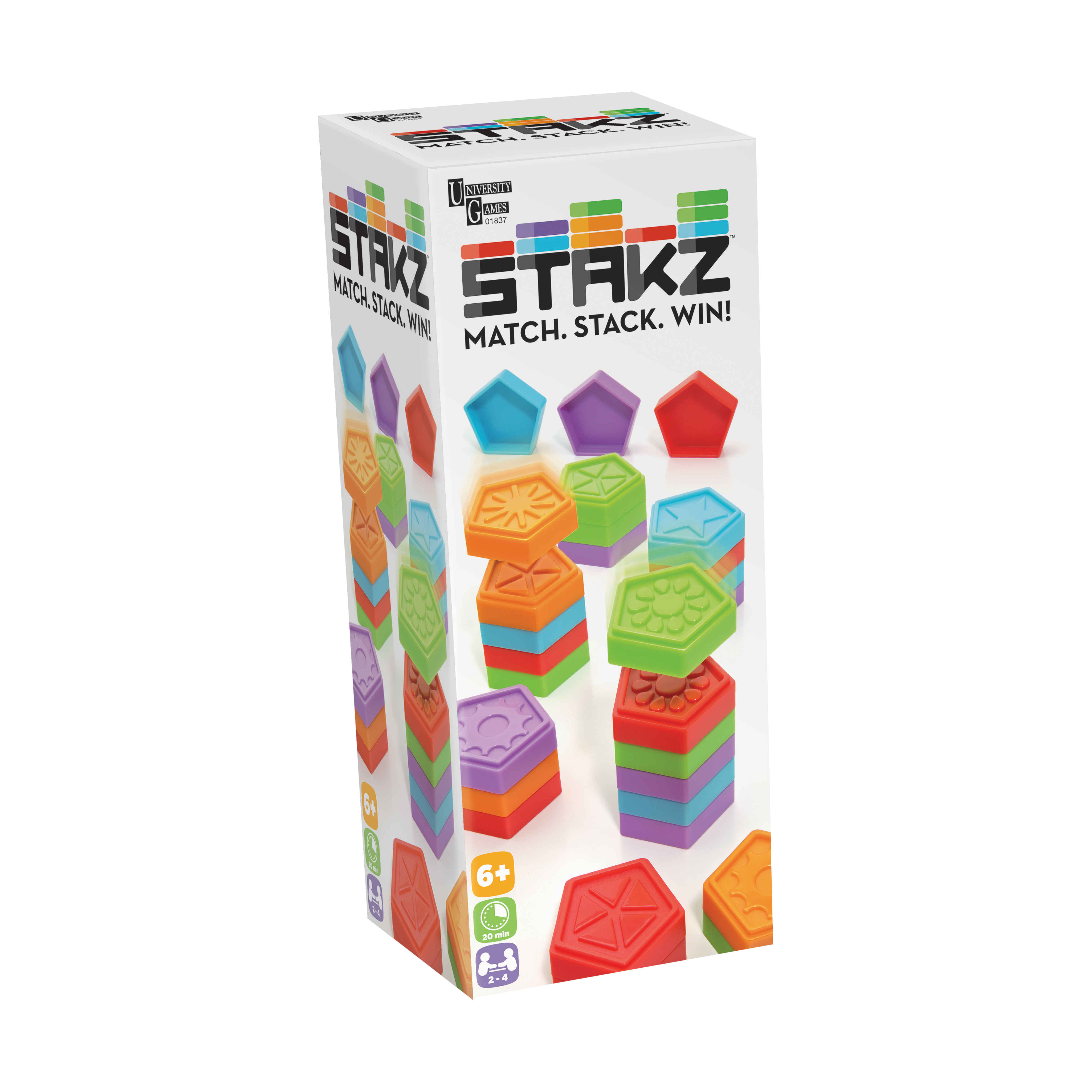 Stakz Block Stacking Game, by University Games University Games