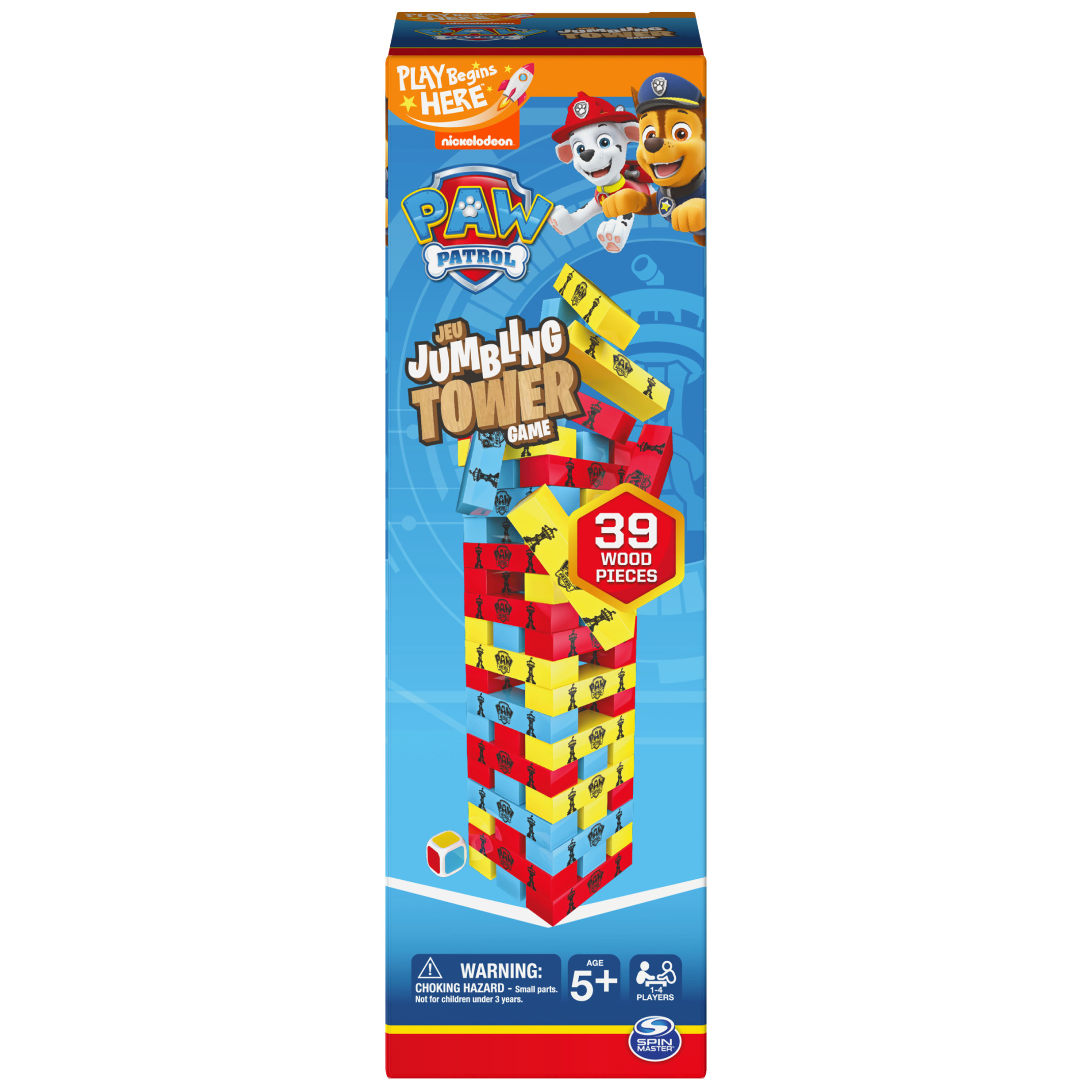 Spin Master Games, PAW Patrol Jumbling Tower Game, for Ages 5+ Spin Master Games