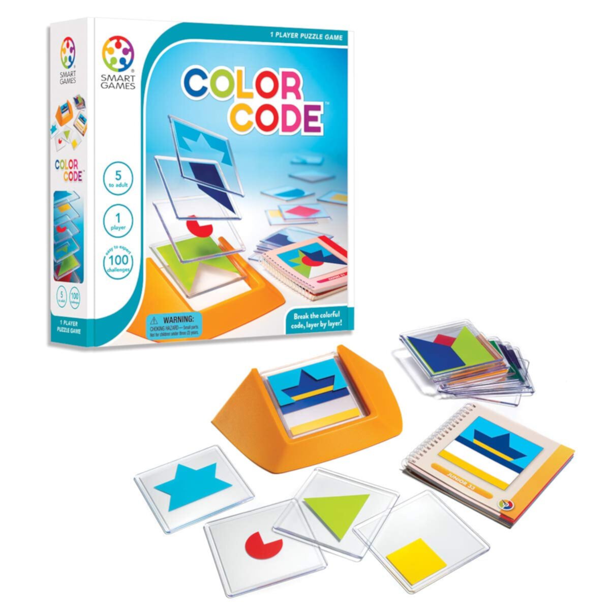 SmartGames Color Code Skill-Building Puzzle Game Ages 5 - Adult SmartGames