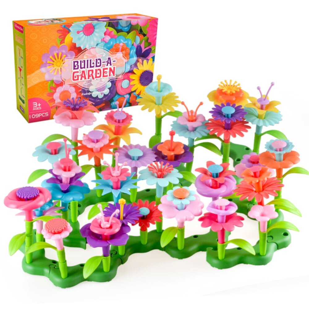 Dream Fun Gifts for 3 4 5 6 Year Old Girls Boy Kids Toys 4 5 6 7 Year Old Girl Toddler Gift Ideas Arts and Crafts for Kids DIY Flower Garden Building Toys for 3-6 Year Old Girls Toddler Birthday Dream Fun