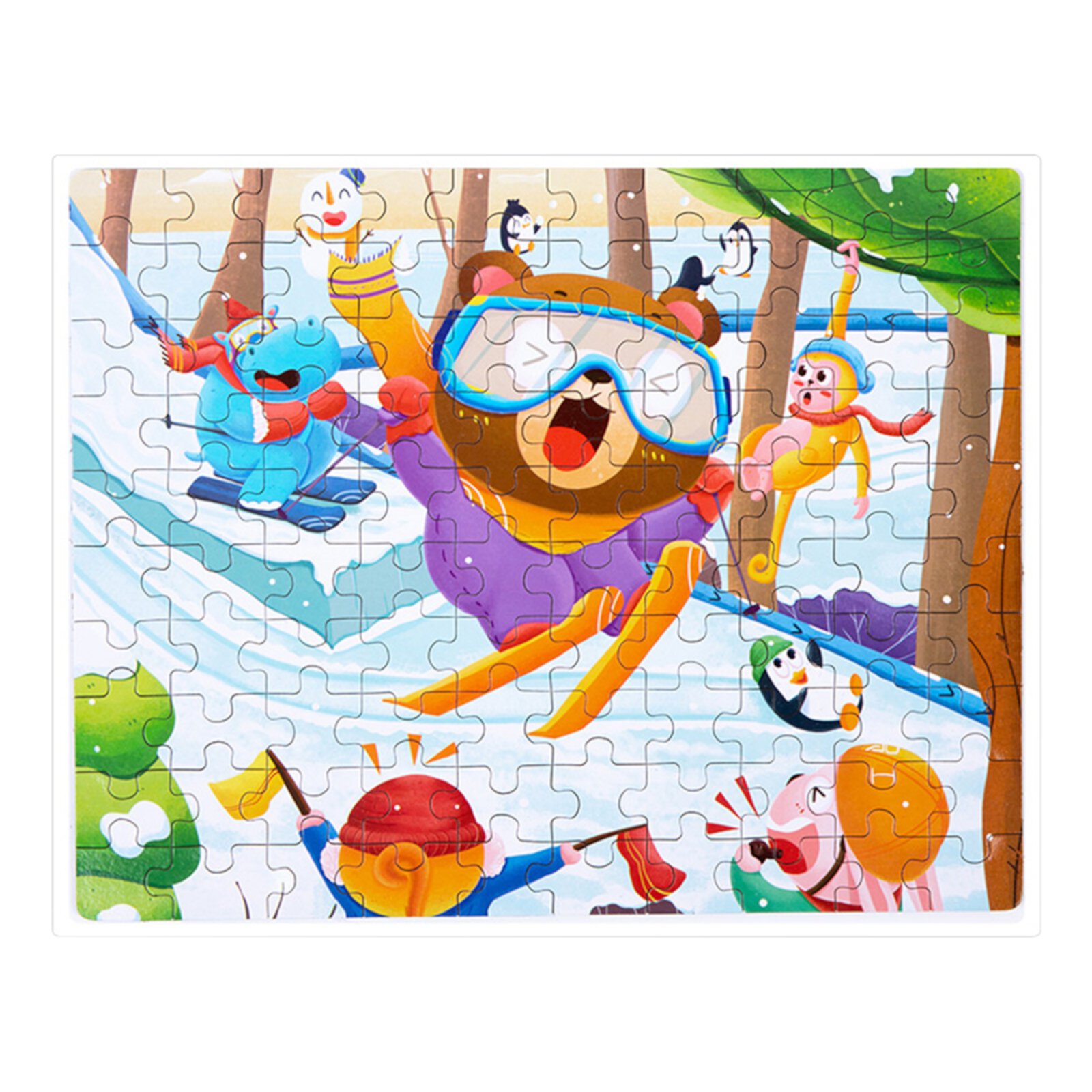 RRSCC Jigsaw puzzles for kids aged 4-8, 100 piece jigsaw puzzles for kids, educational jigsaw puzzles for kids, jigsaw puzzles in box, 100 piece kids jigsaw puzzle game toys for boys and girls RRSCC