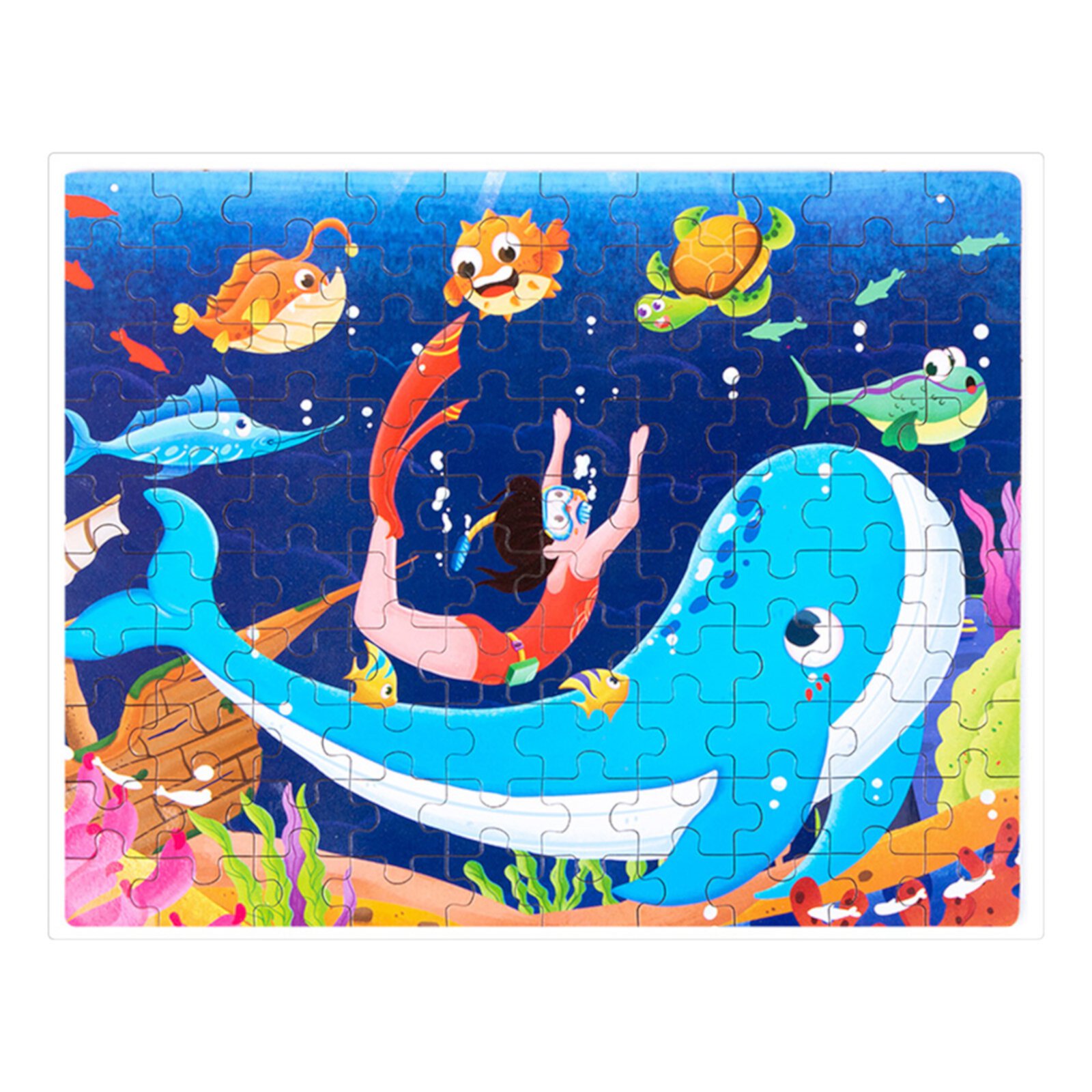 RRSCC Jigsaw puzzles for kids aged 4-8, 100 piece jigsaw puzzles for kids, educational jigsaw puzzles for kids, jigsaw puzzles in box, 100 piece kids jigsaw puzzle game toys for boys and girls RRSCC