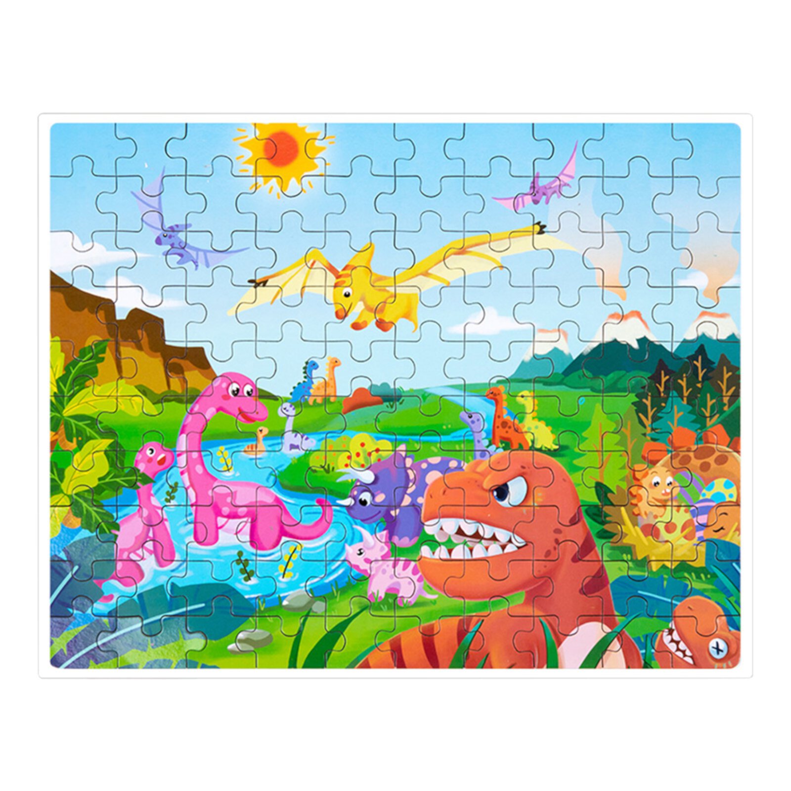 RRSCC Jigsaw puzzles for kids aged 4-8, 100 piece jigsaw puzzles for kids, educational jigsaw puzzles for kids, jigsaw puzzles in box, 100 piece kids jigsaw puzzle game toys for boys and girls RRSCC