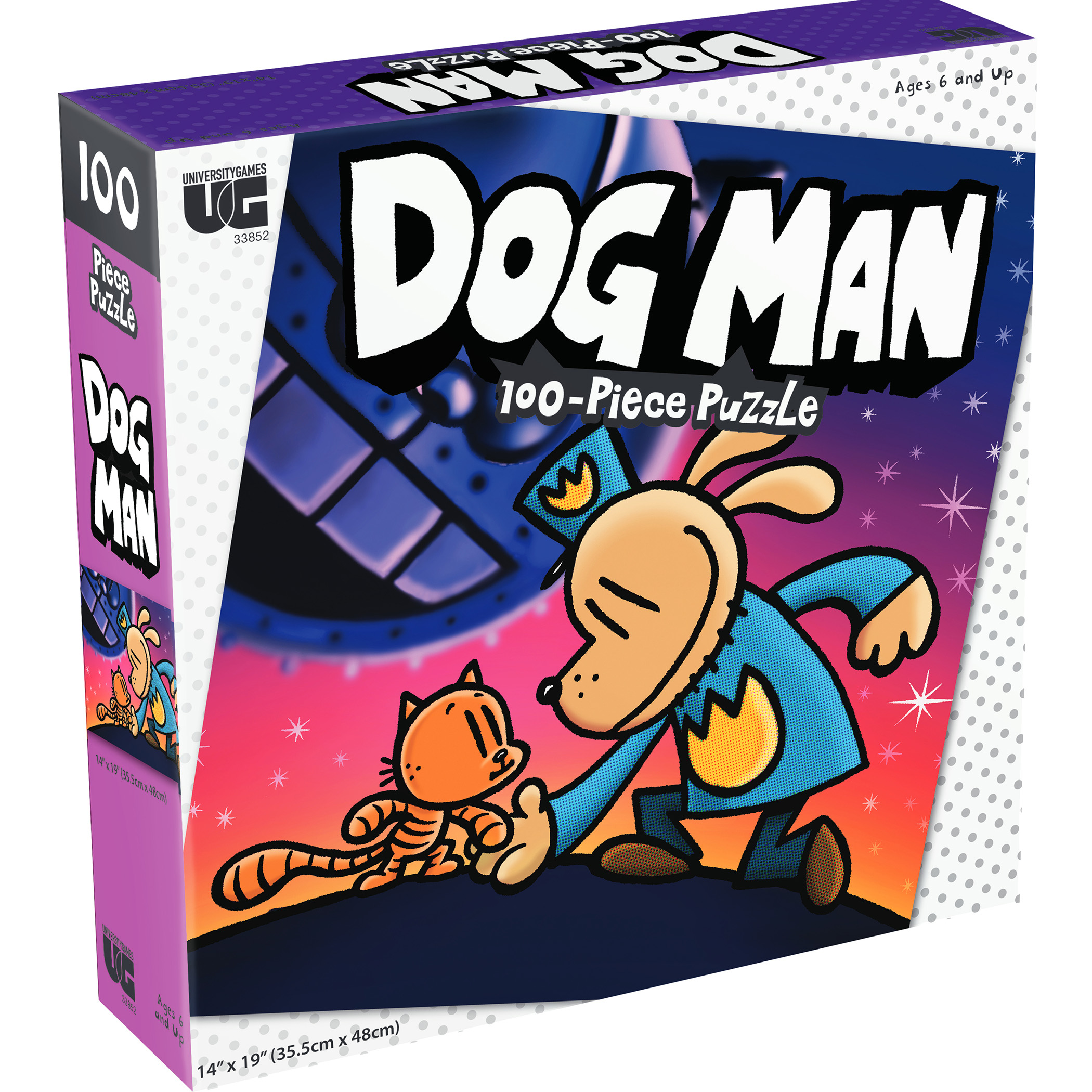 University Games 100-Piece Dog Man Grime & Punishment Jigsaw Puzzle University Games